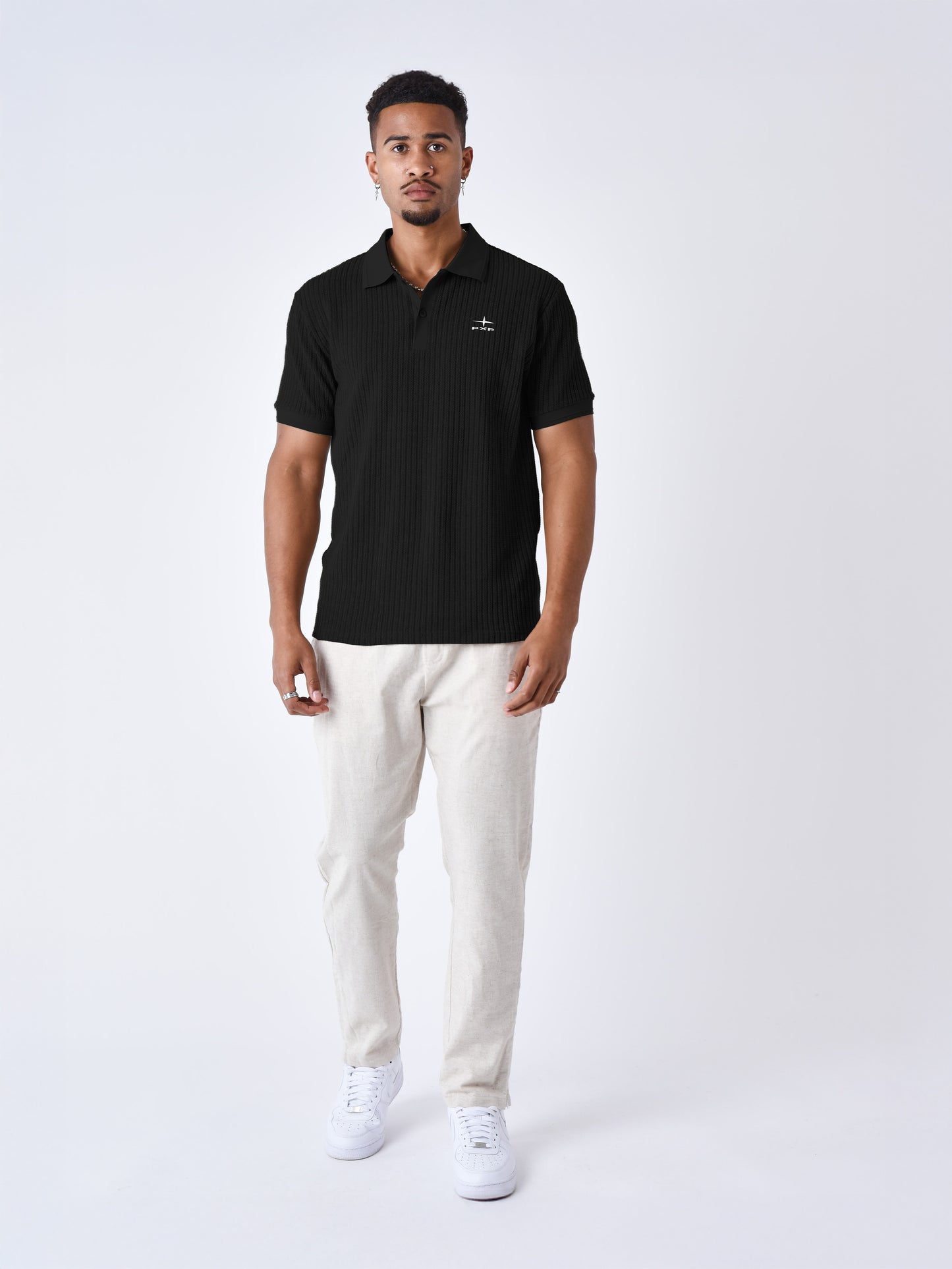 Polo Preppy texturé