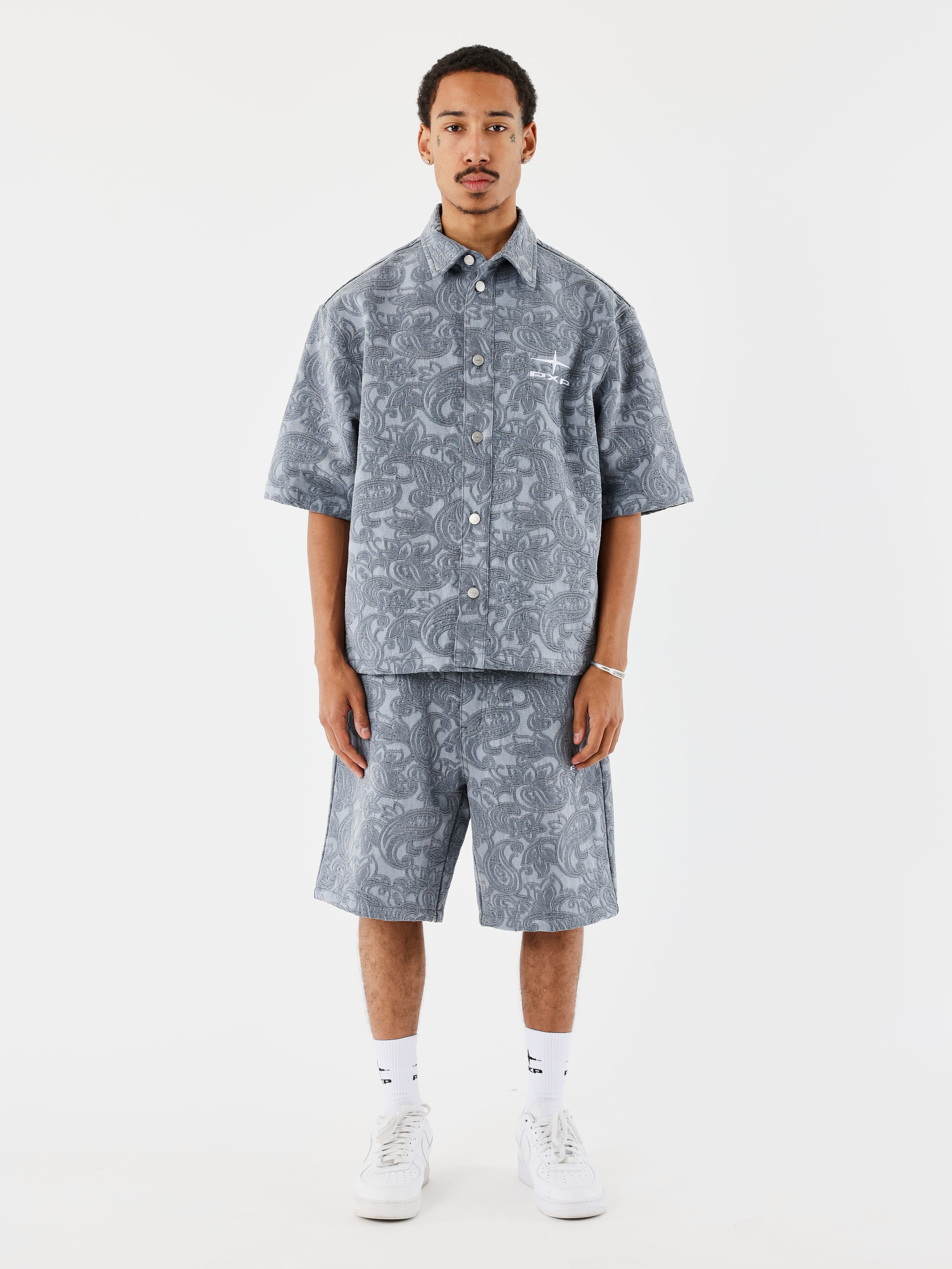 Kalash x PXP bandana patterned shirt-6