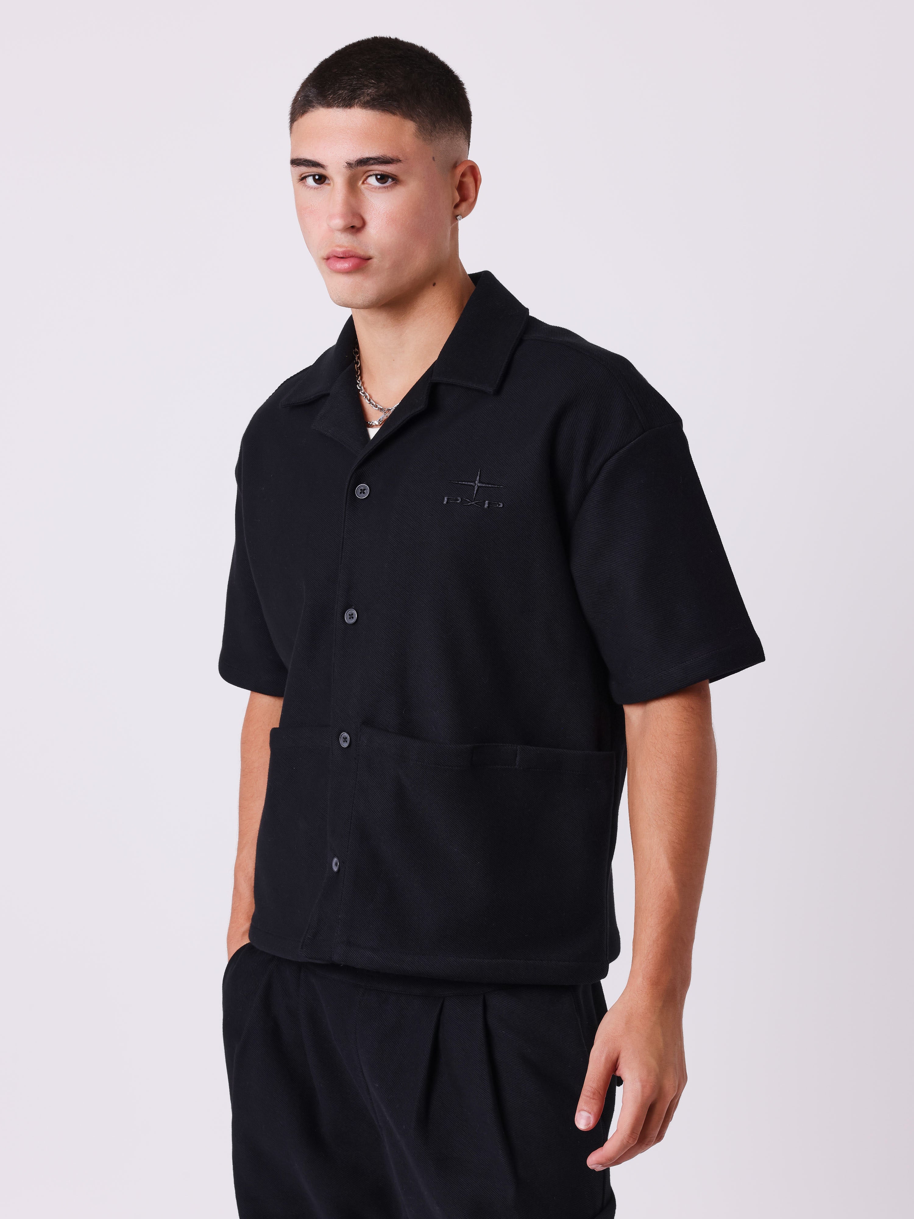 Camisa de manga corta boxy-1