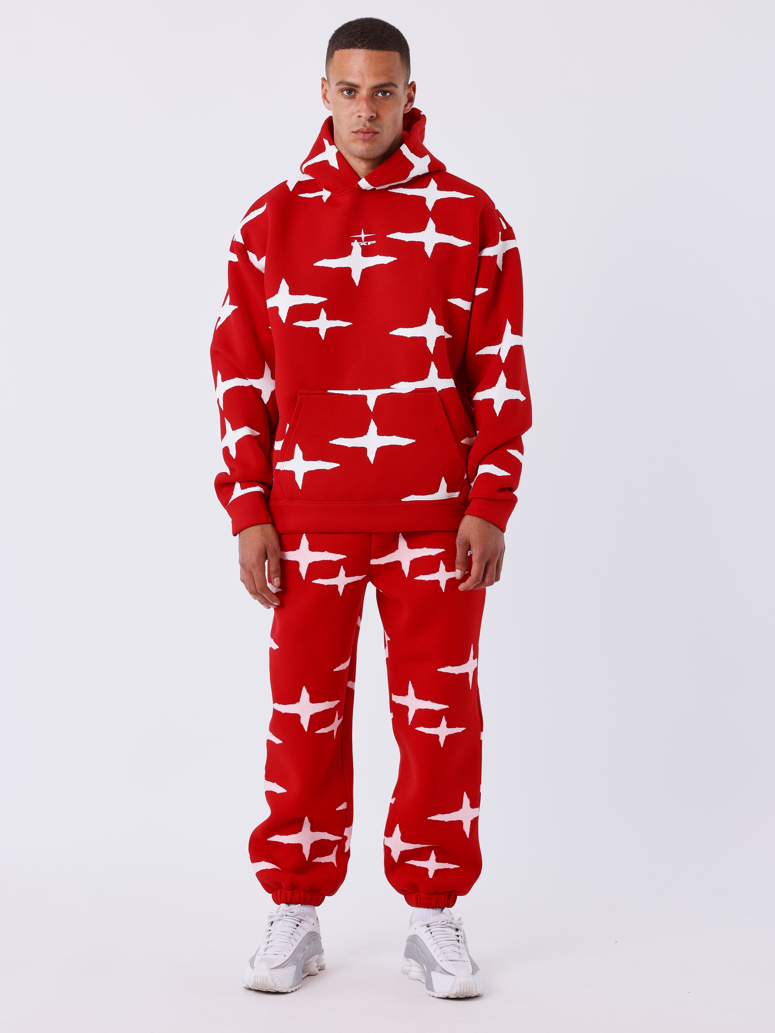 Sweatshirt met capuchon all over Polaris brush-5