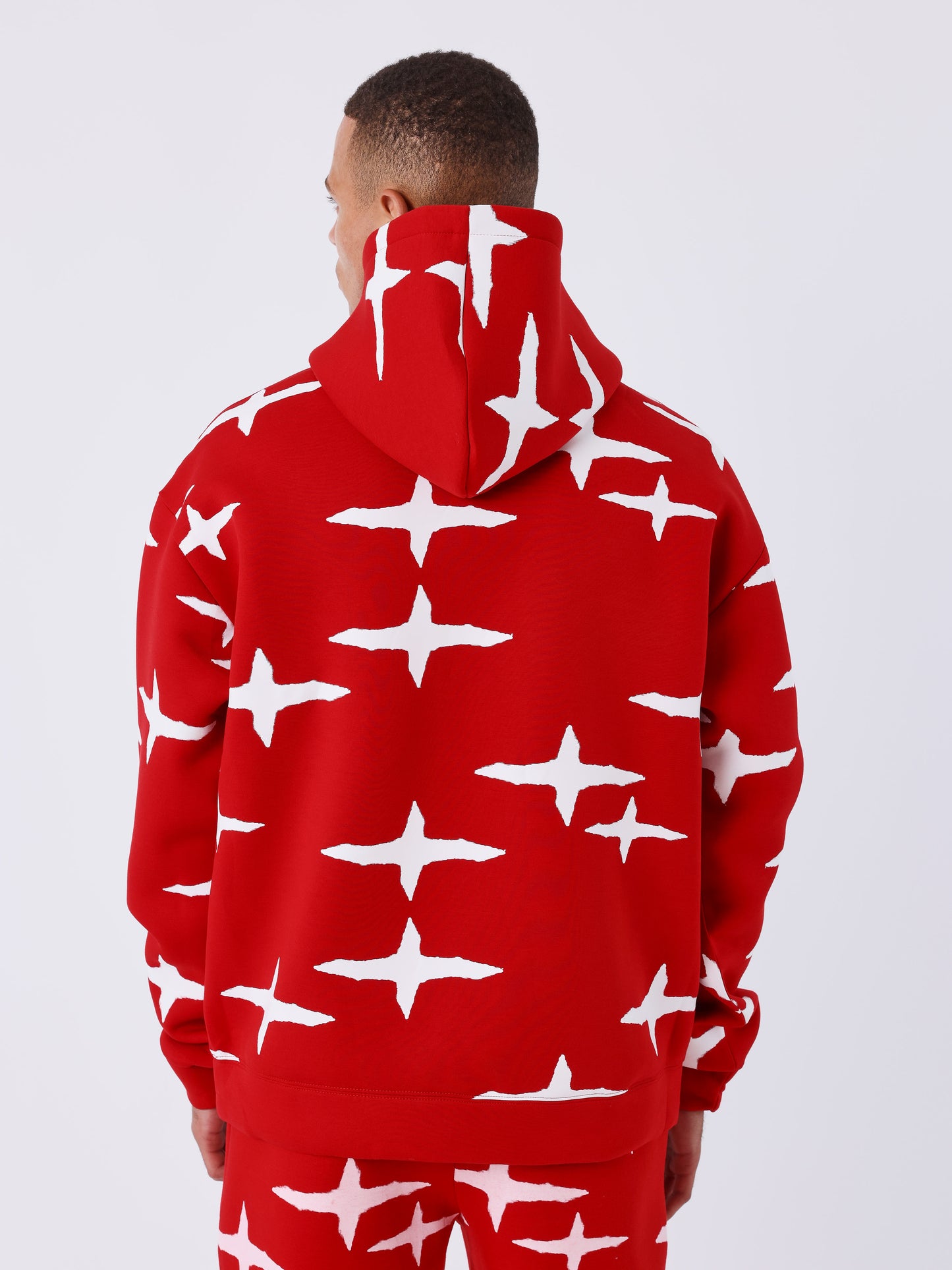 Sweatshirt met capuchon all over Polaris brush