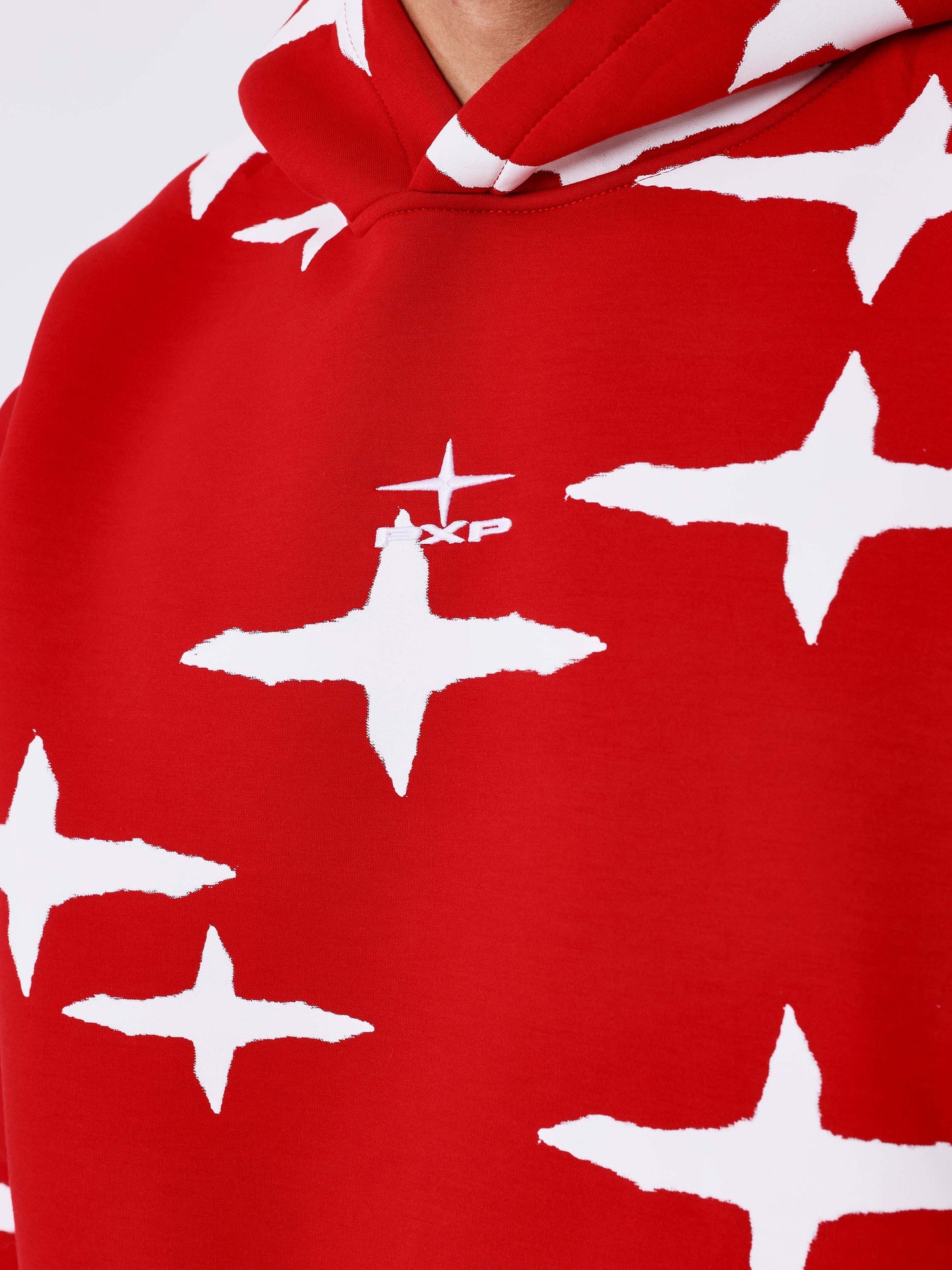 Sweatshirt met capuchon all over Polaris brush