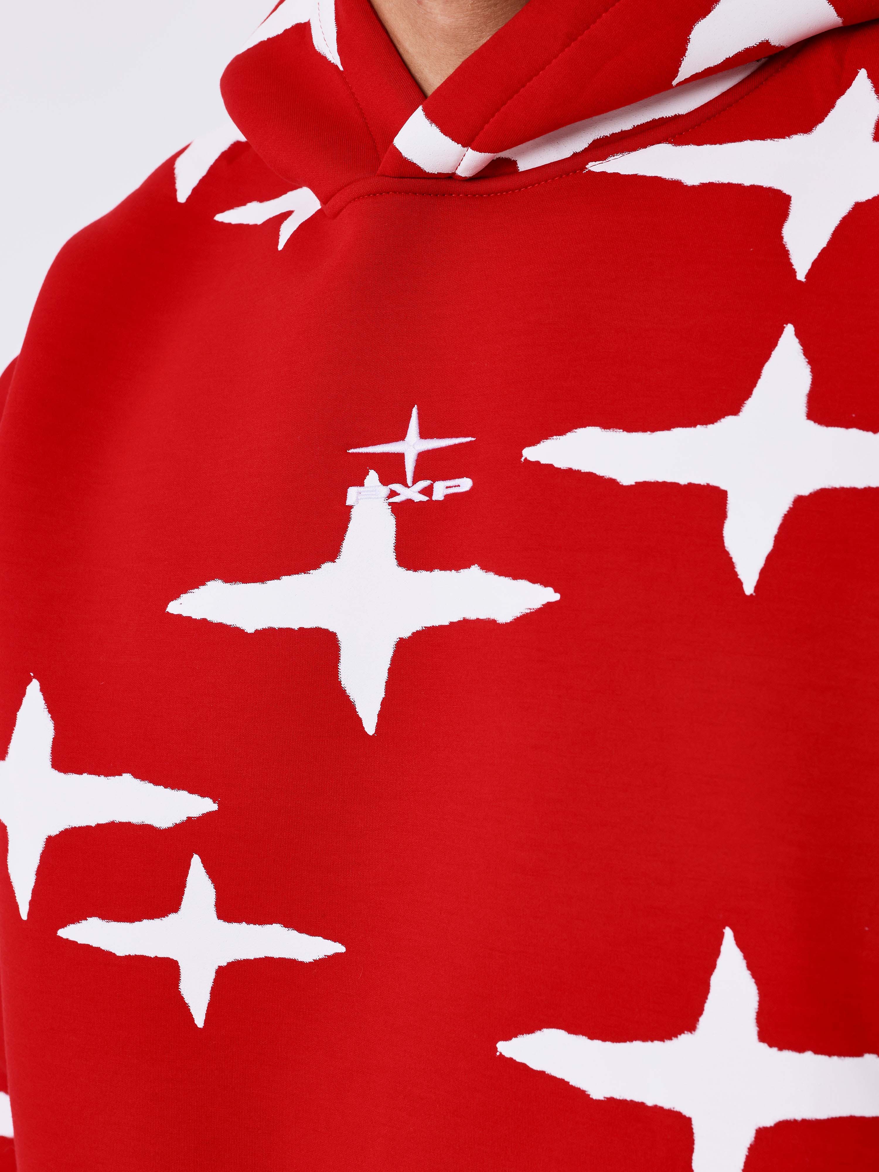 Sweatshirt met capuchon all over Polaris brush-4