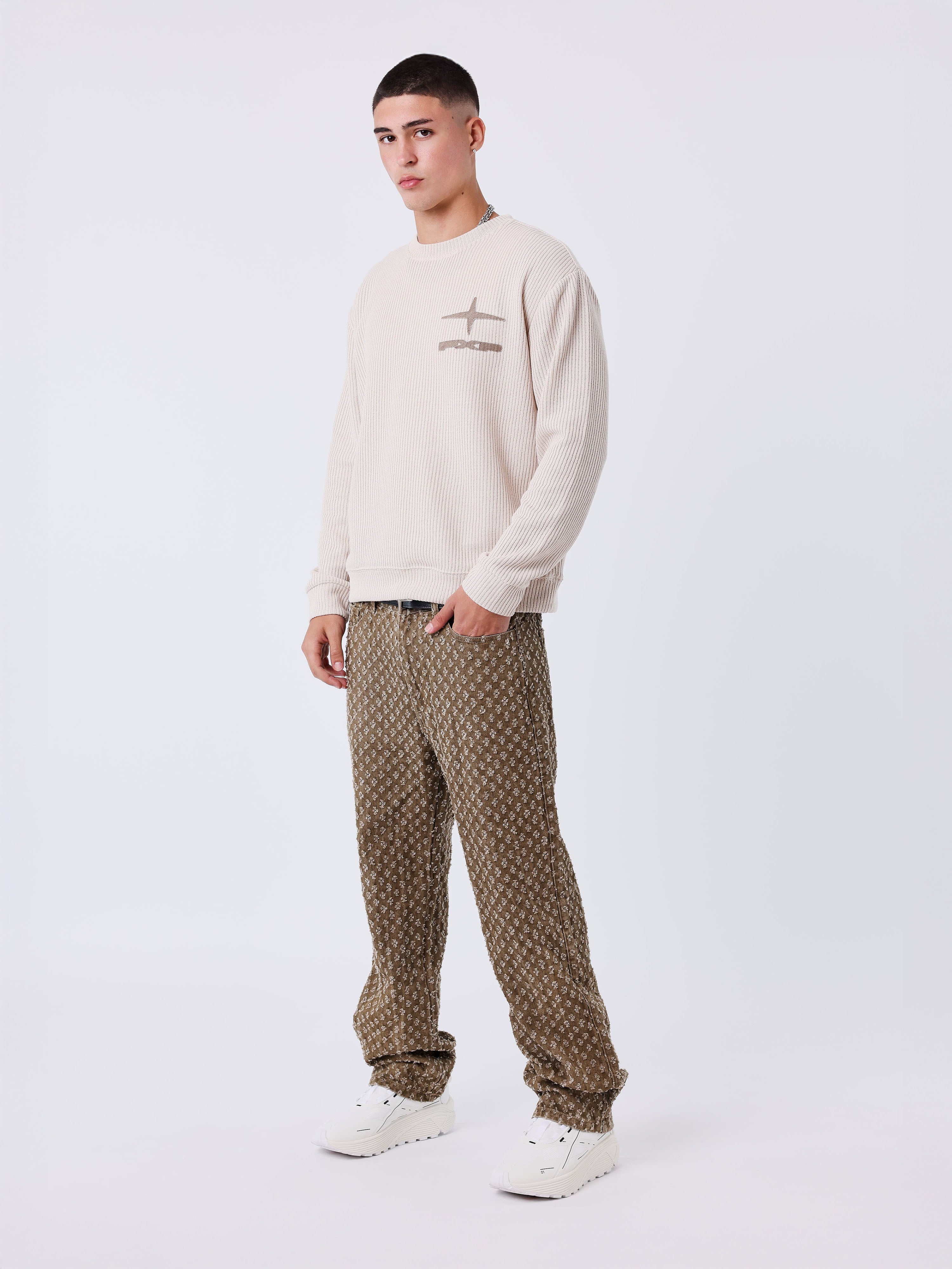 Maglione girocollo con patch Polaris-5