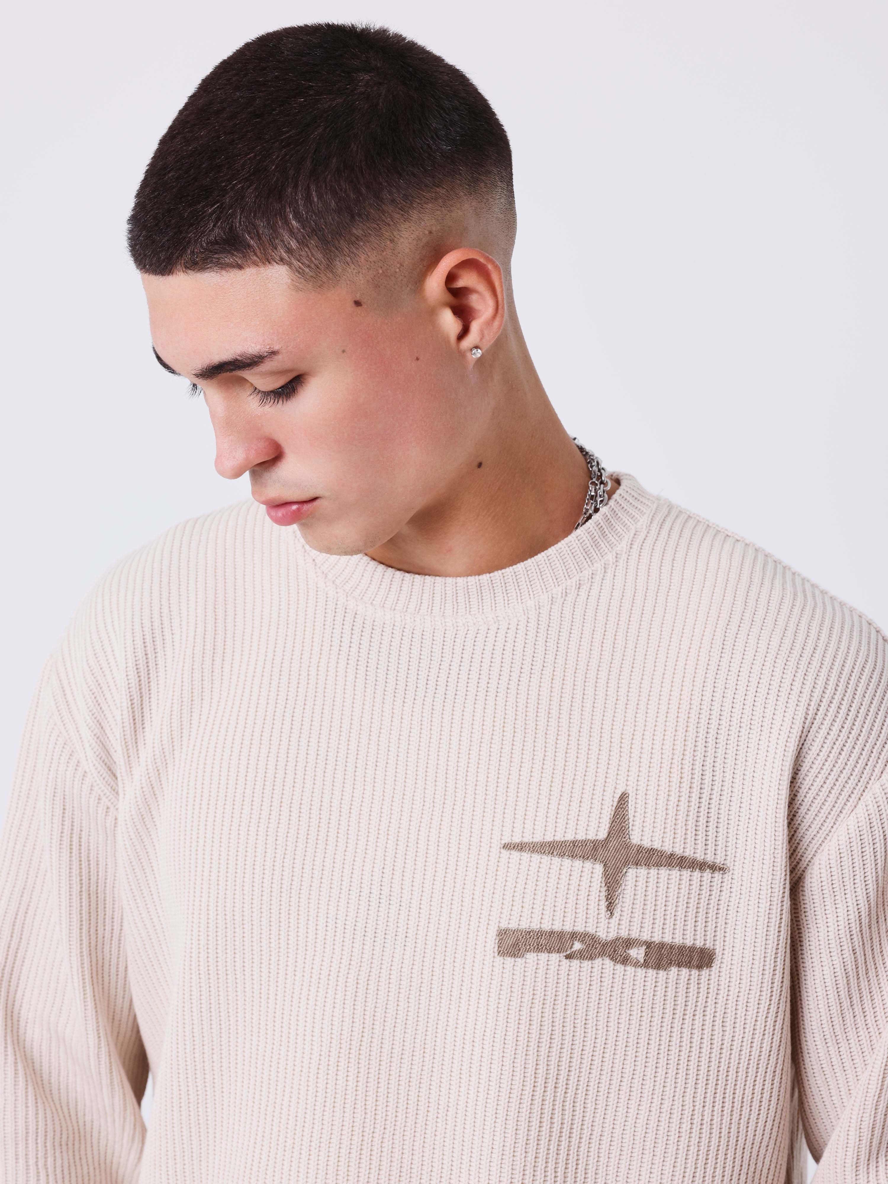 Maglione girocollo con patch Polaris-3