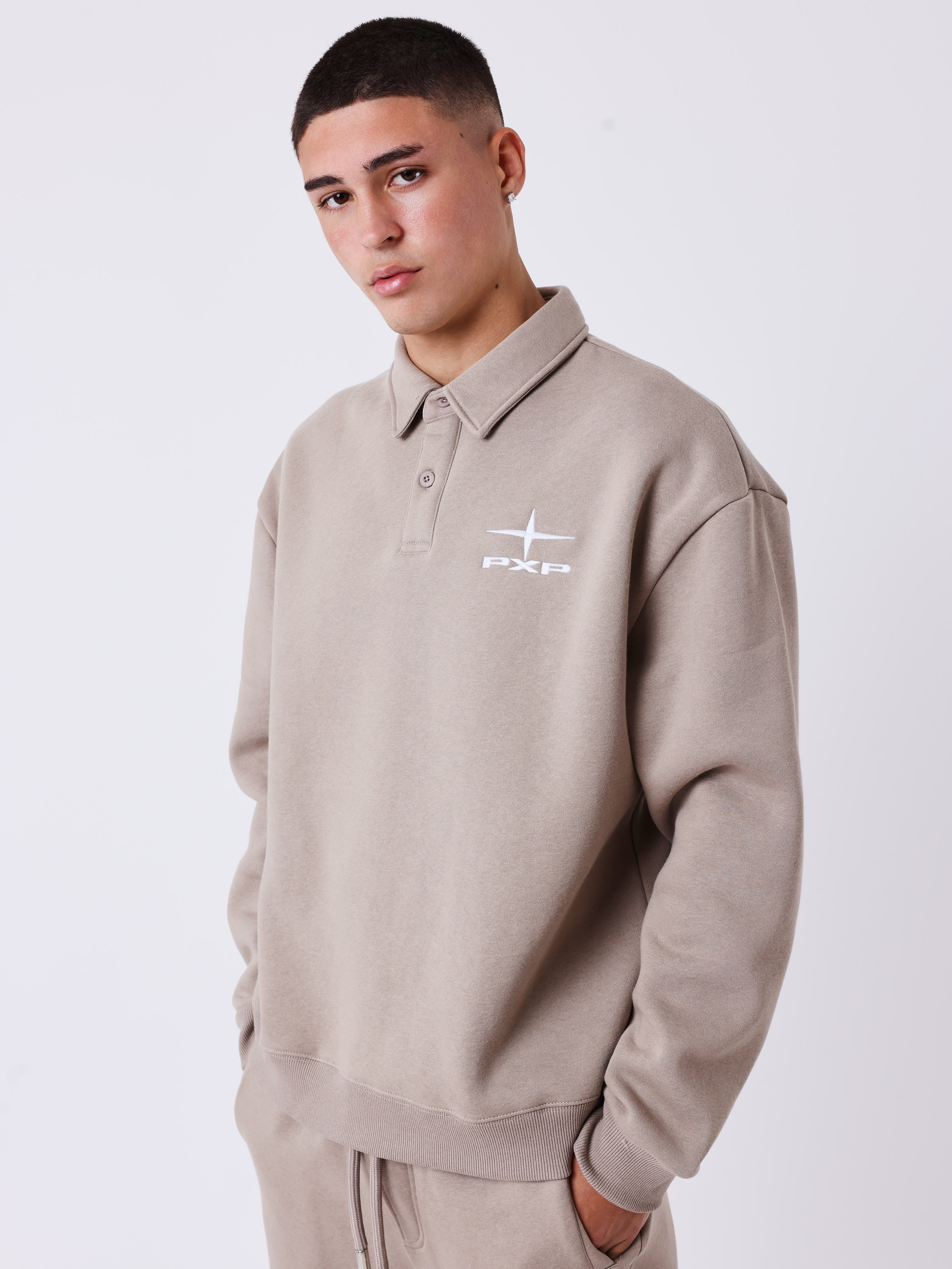 Essentials Polo collar sweatshirt-1