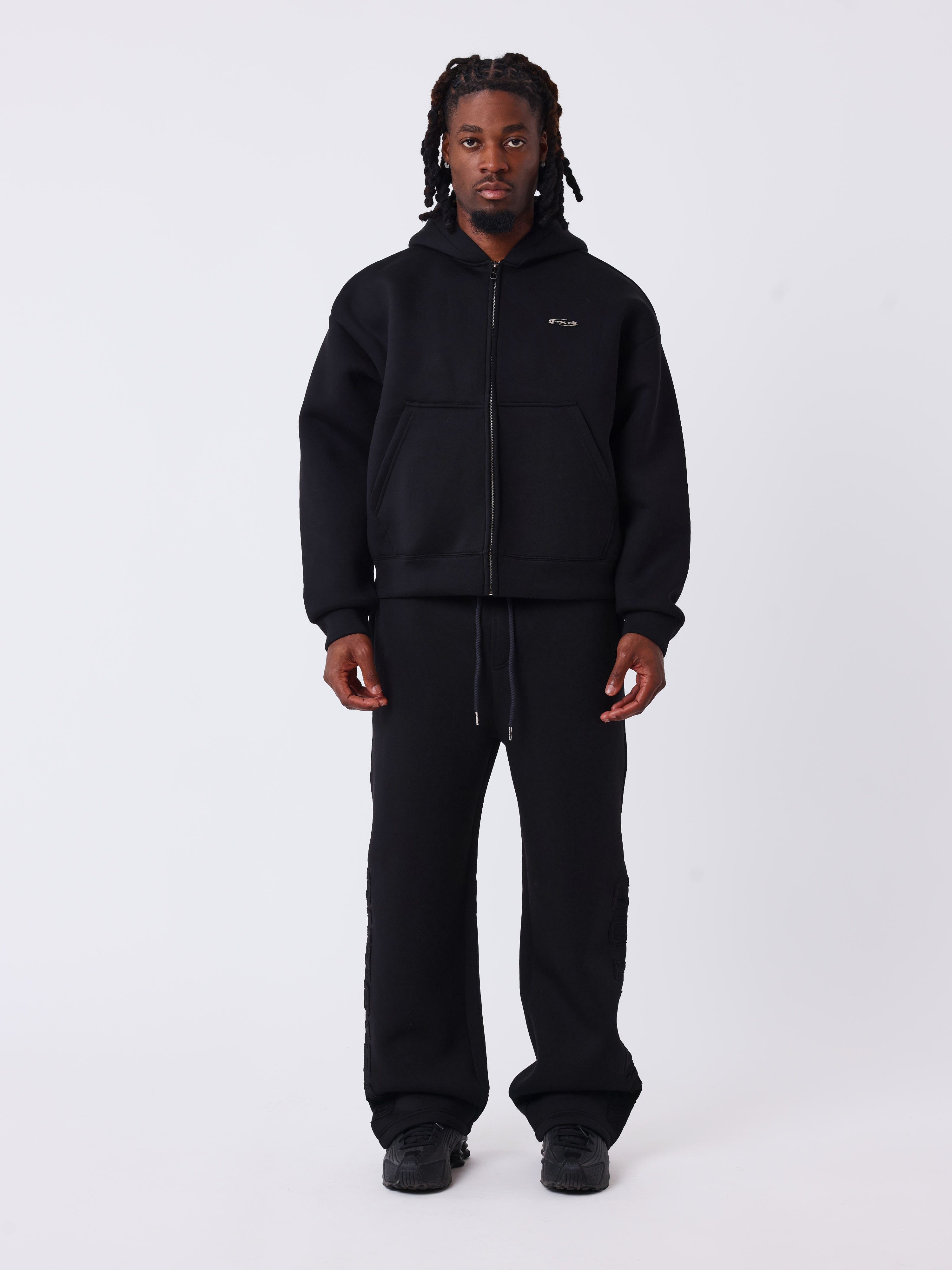 Sudadera con capucha y cremallera en neopreno-5