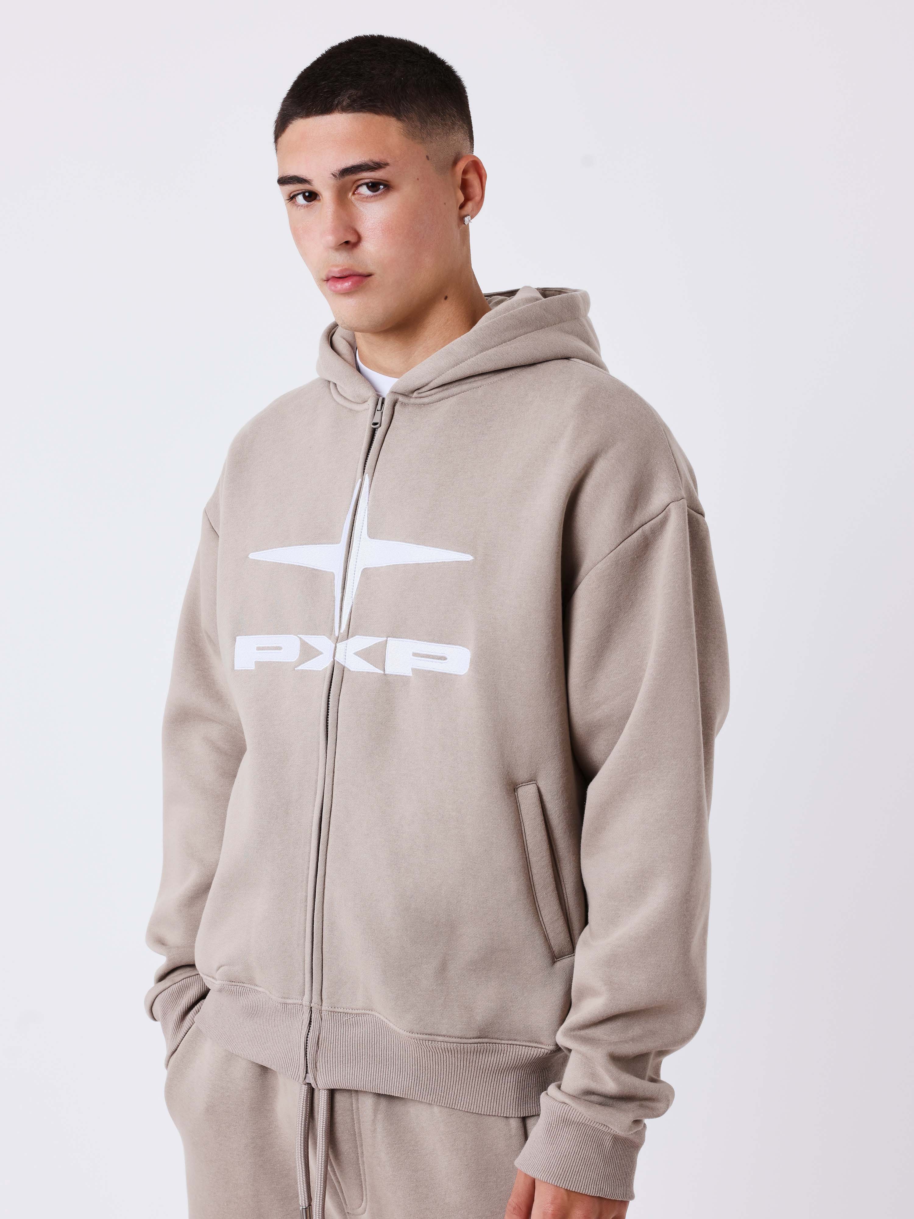 Essentials Kapuzen-Sweatshirt mit Reißverschluss-1