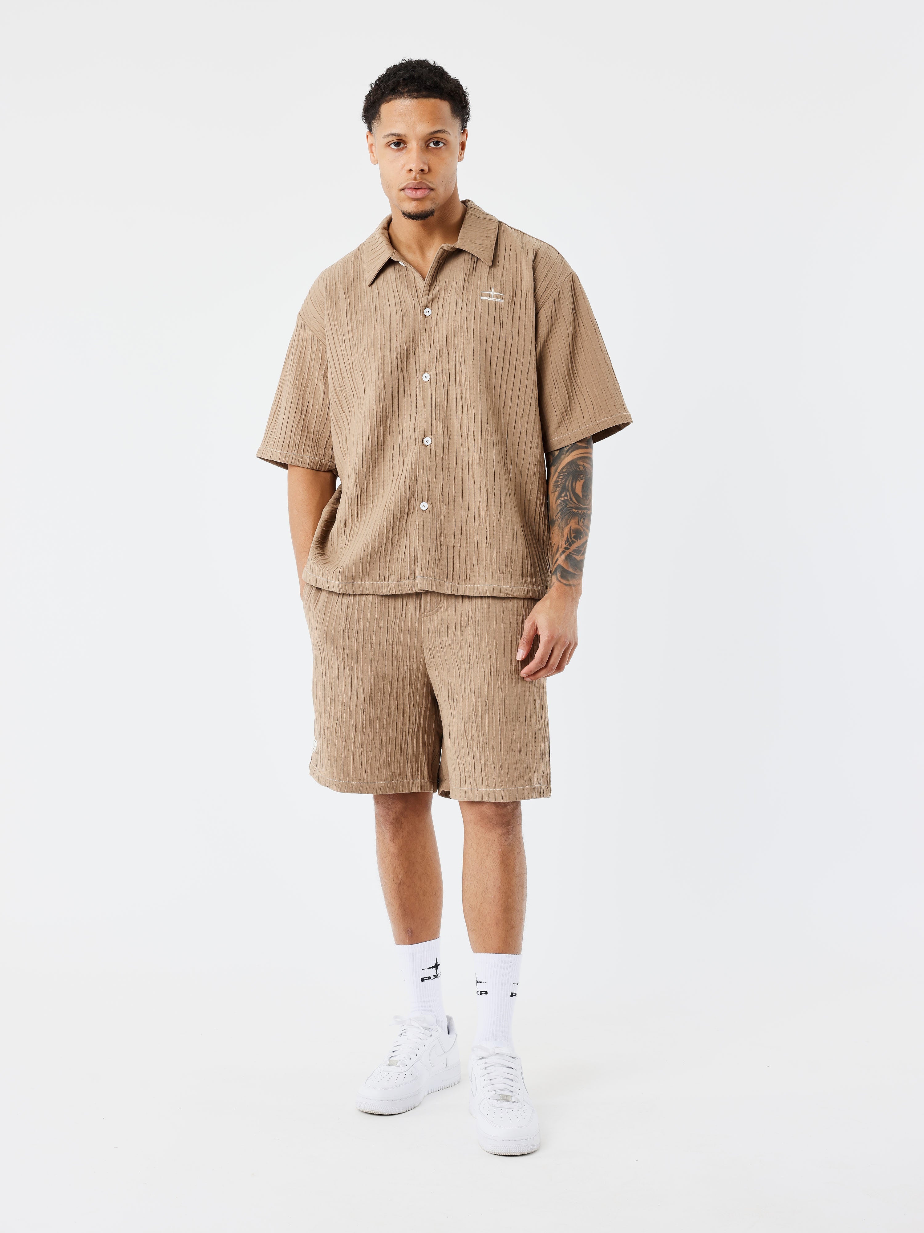 Short casual plisado-1