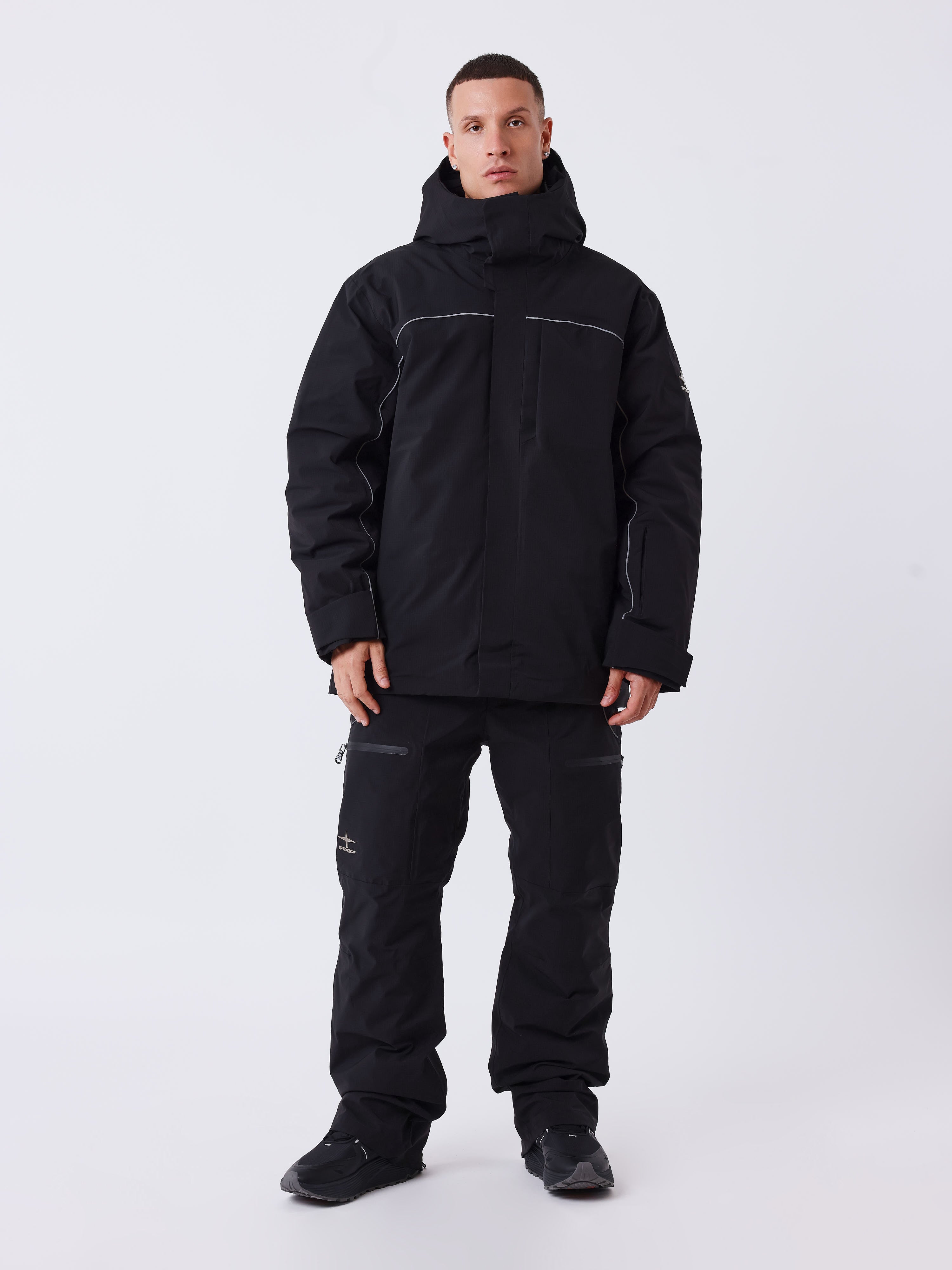 Wasserdichte Skijacke mit Daunenfüllung-5