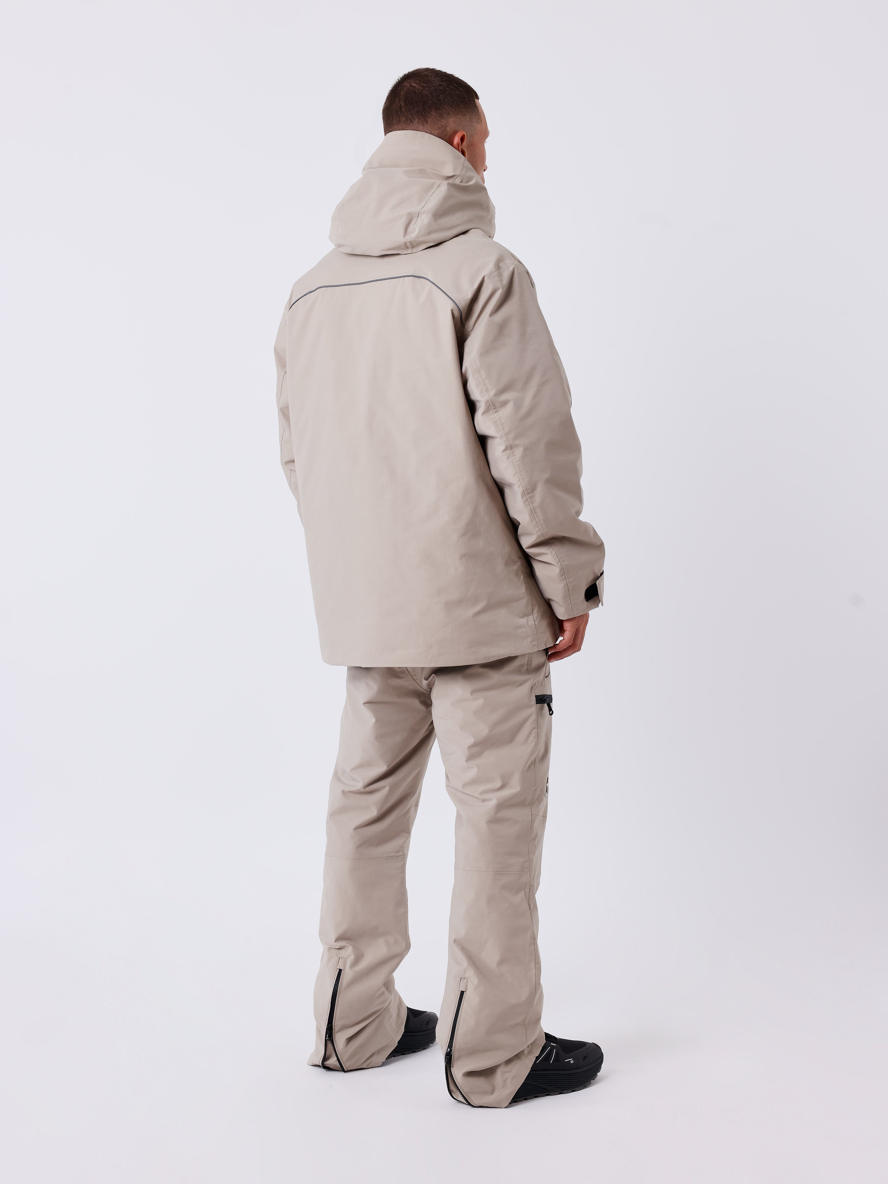 Waterproof ski pants filled with down-2