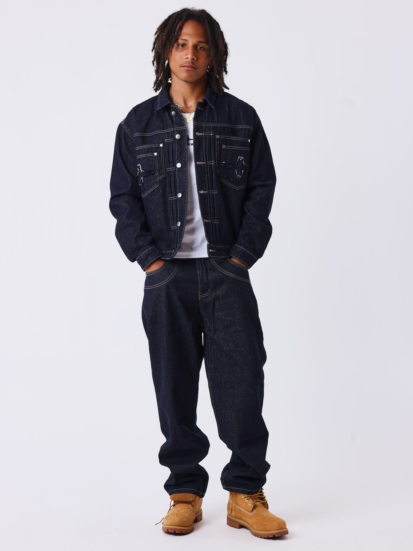 Raw denim jacket