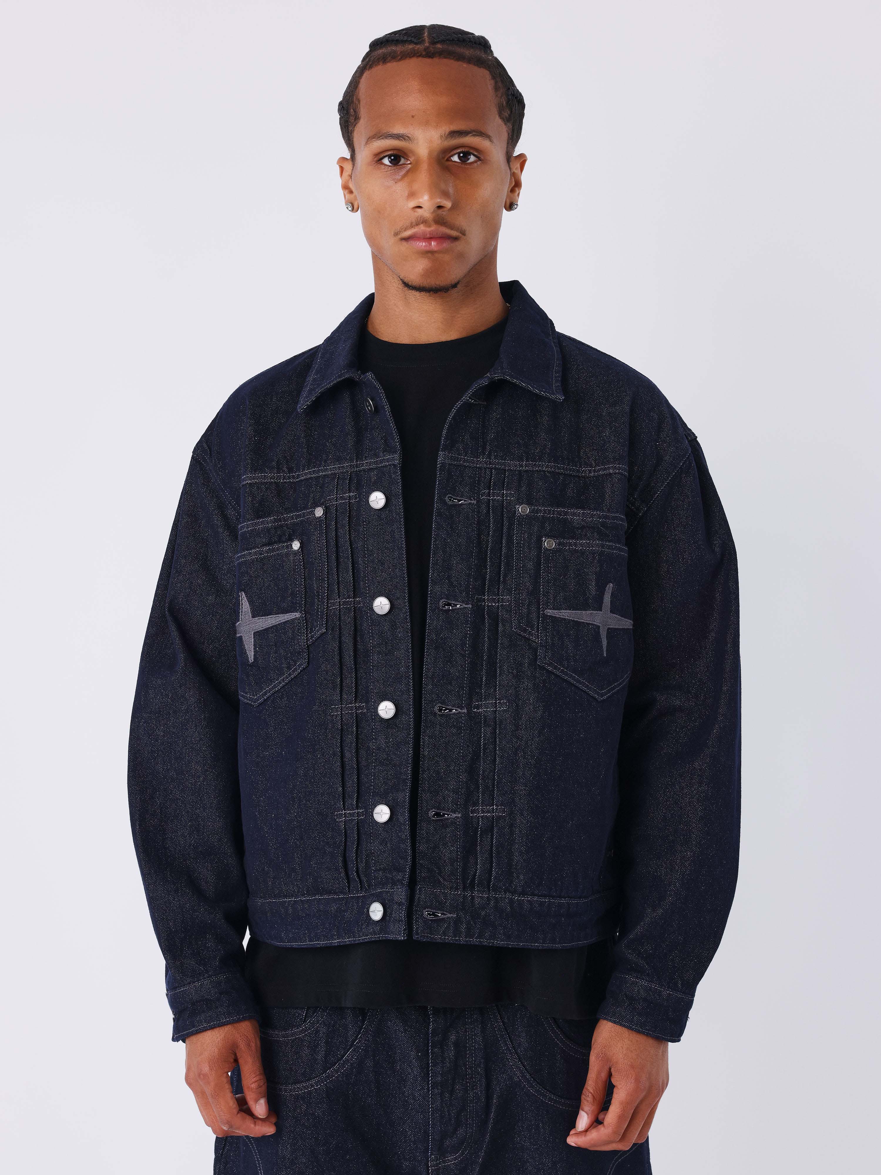 Jaqueta de denim cru-1