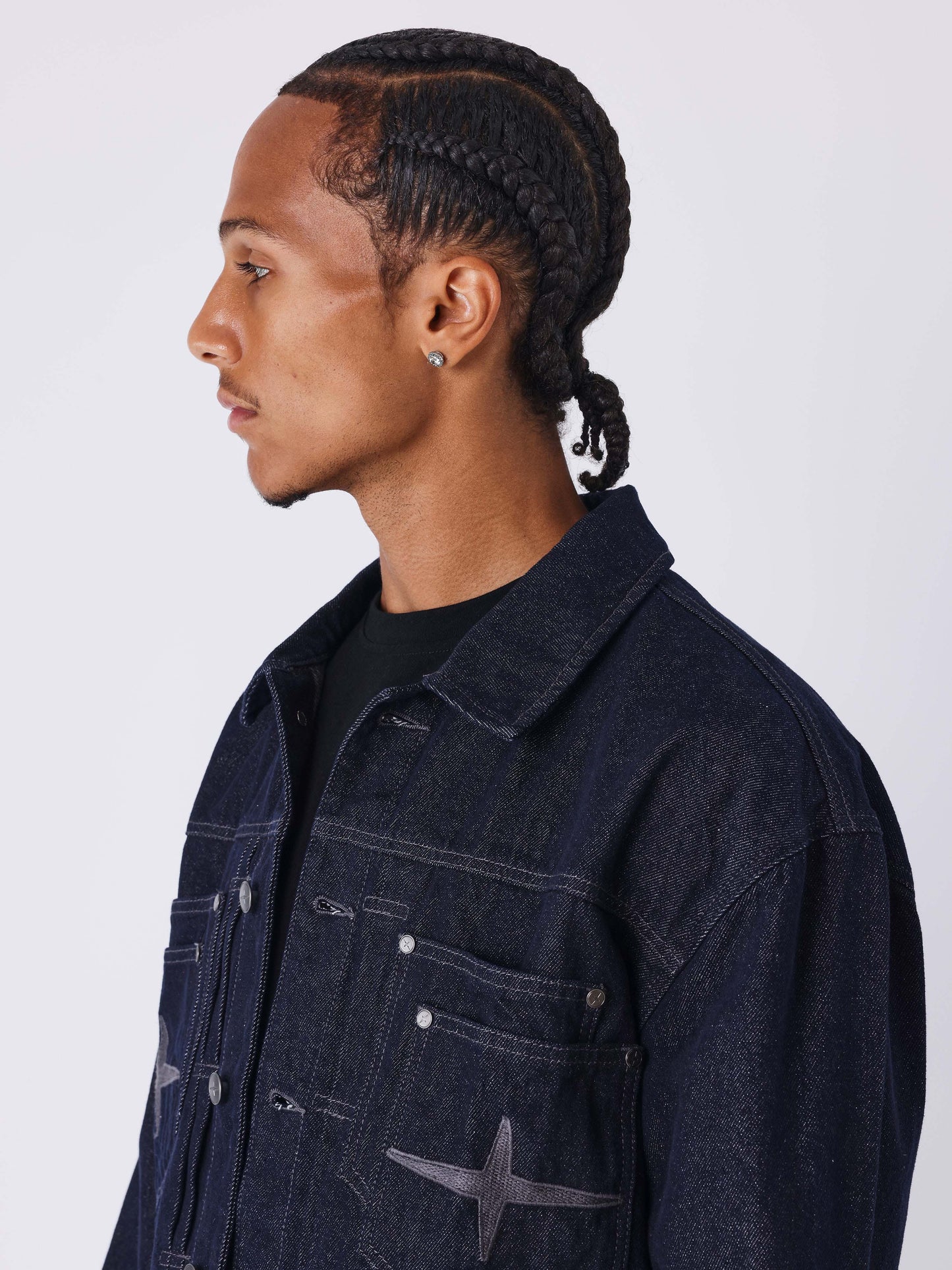 Jaqueta de denim cru