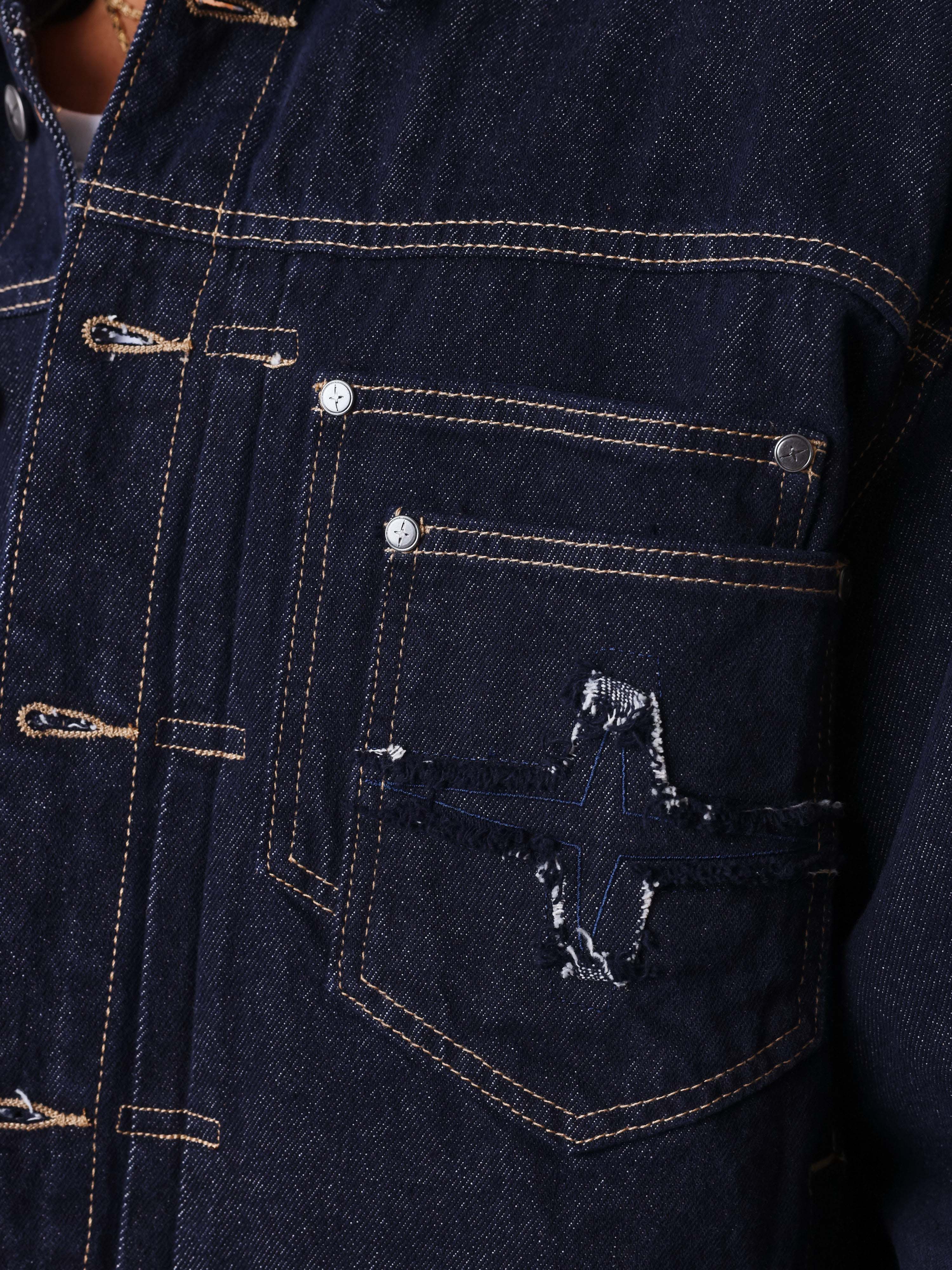 Raw denim jacket-3