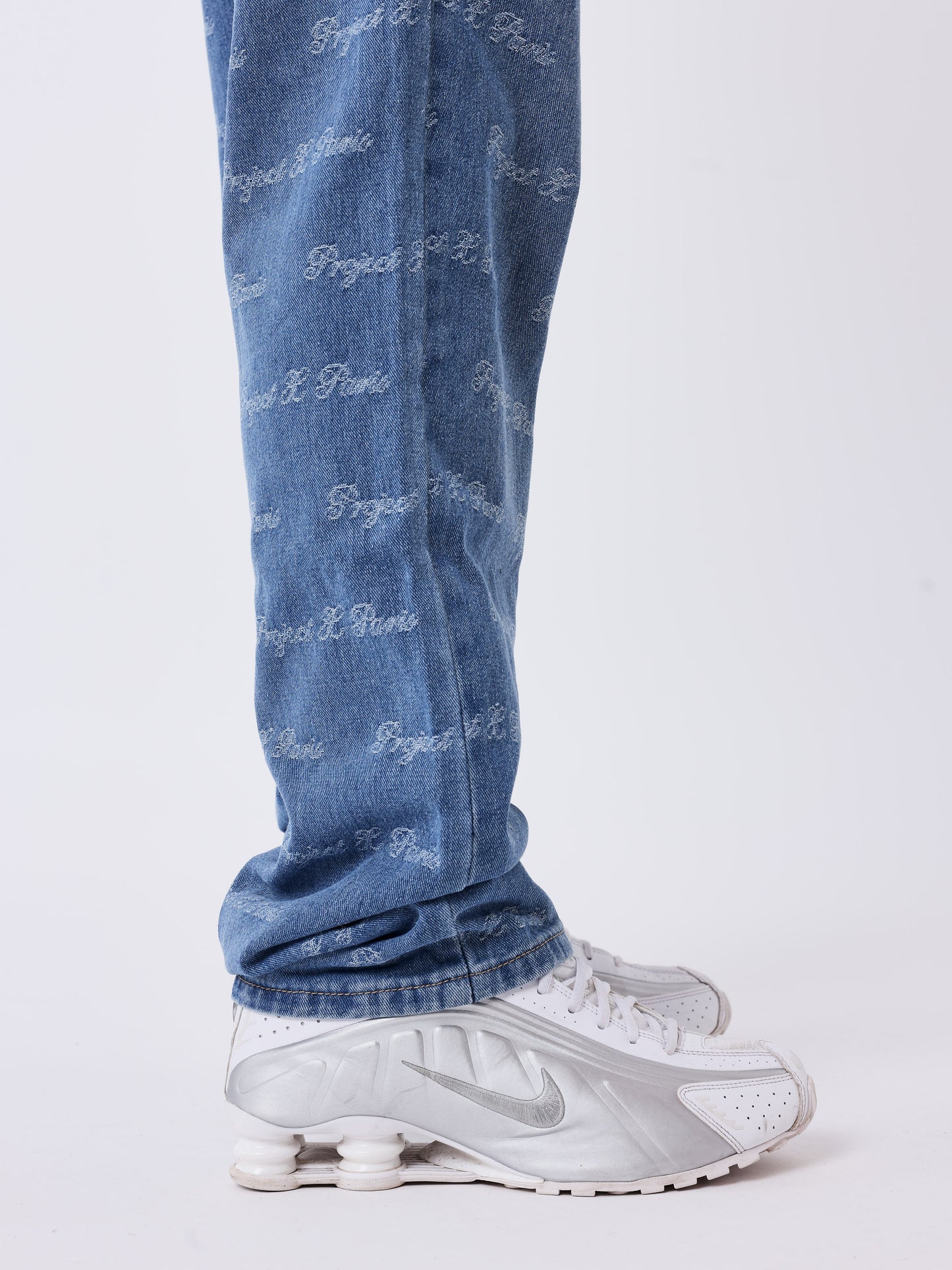 Regular Jeans mit All-over-Muster