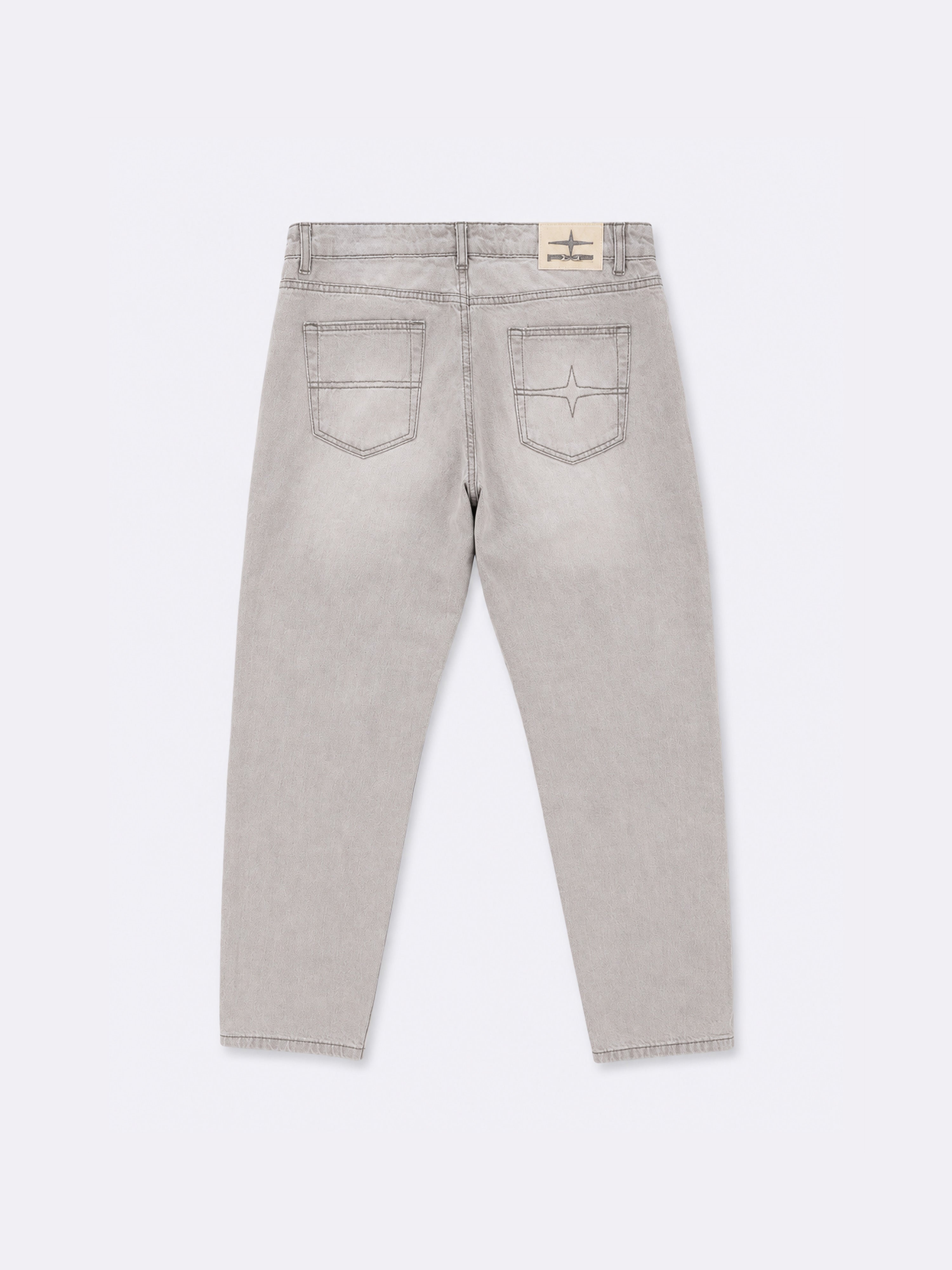 Straight cut faded jeans-2