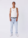 Jeans slim denim blu slavato