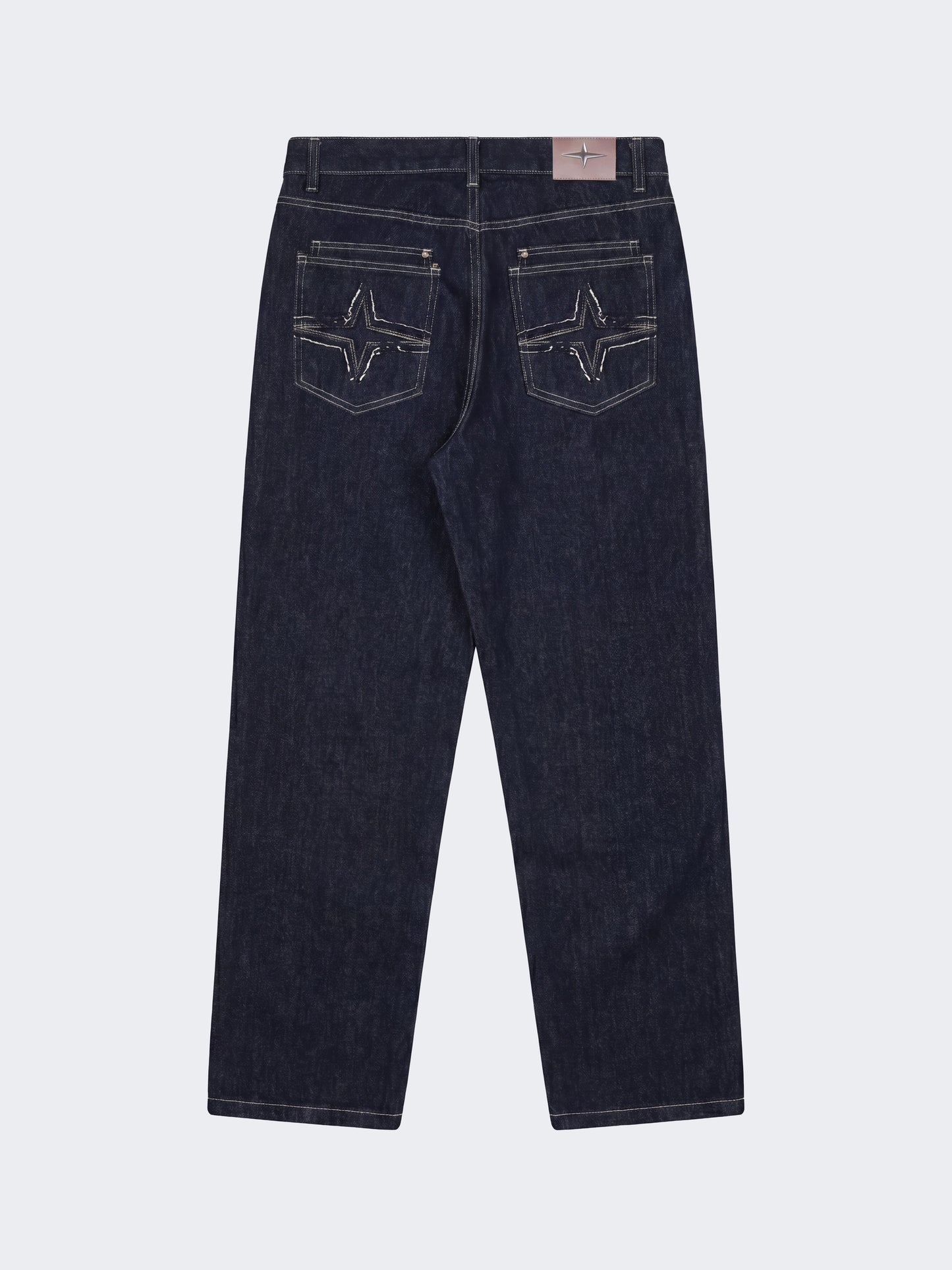 Jean baggy en denim brut