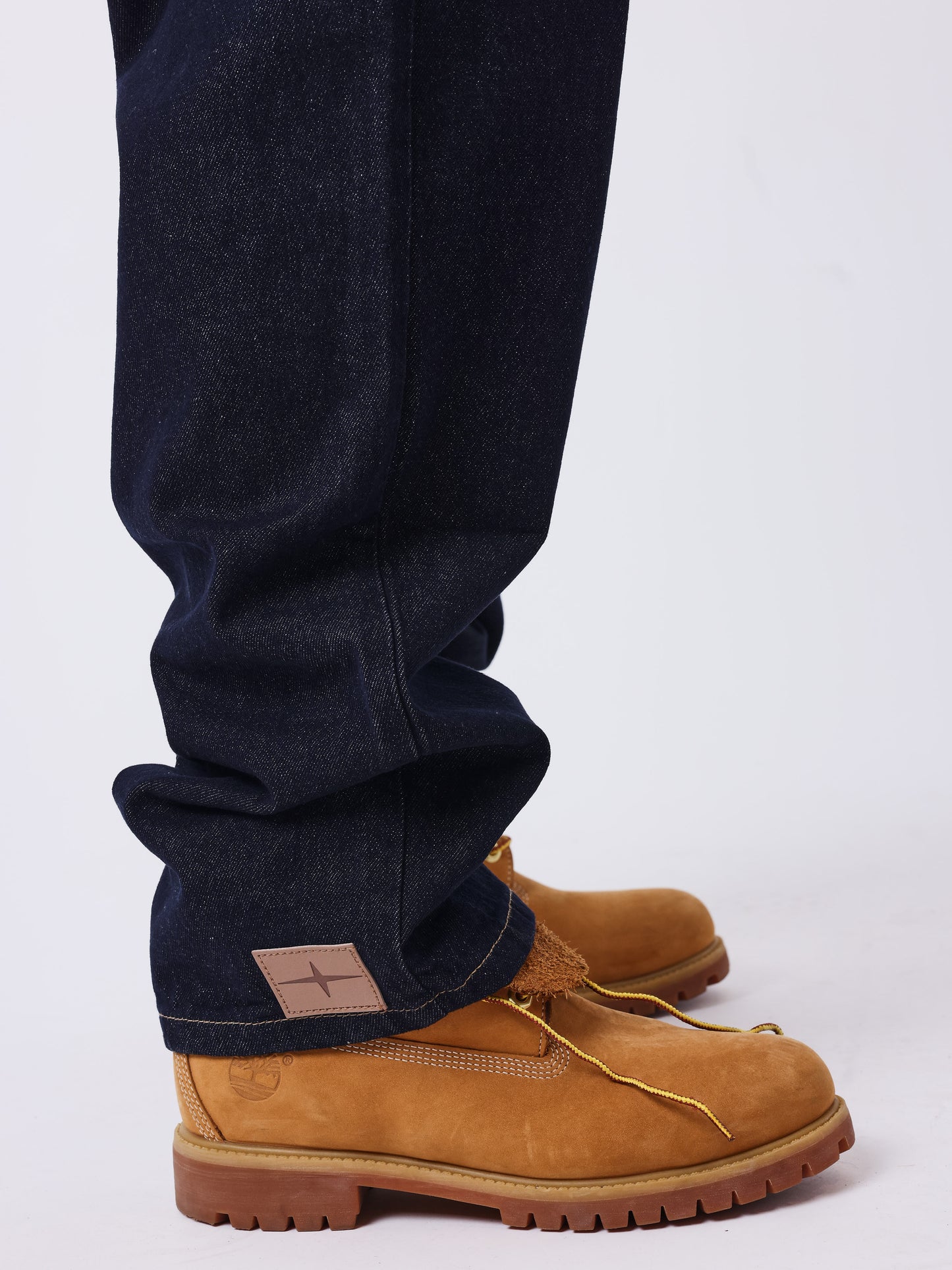 Jean baggy en denim brut