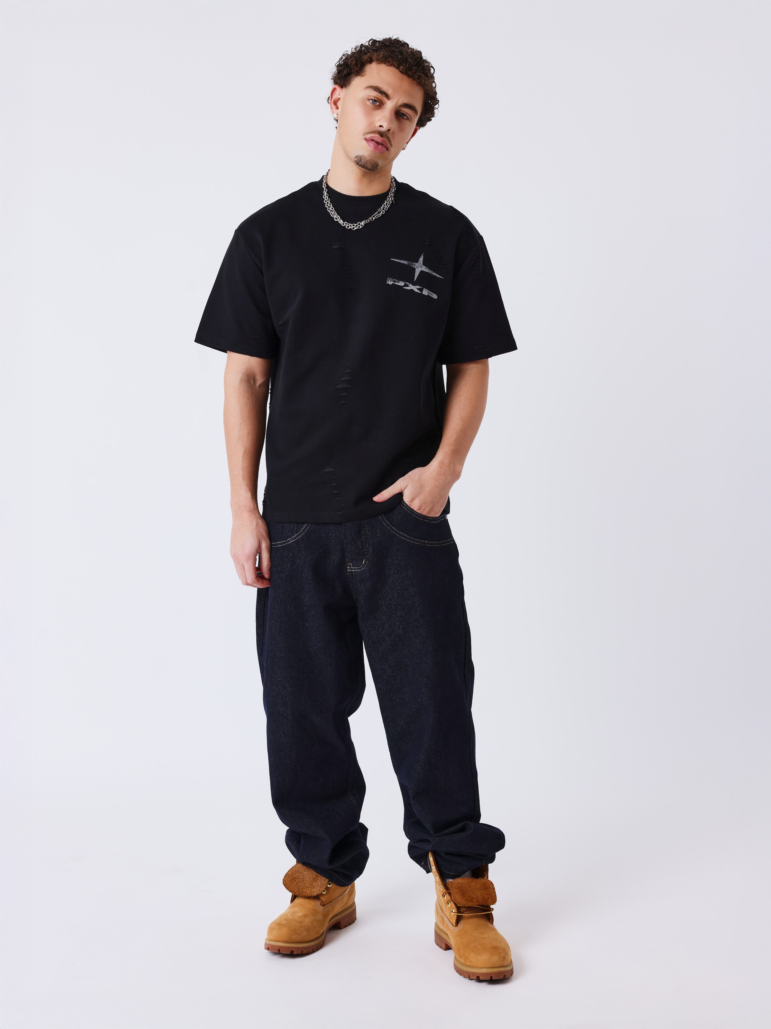 Textured effect T-shirt – PXP