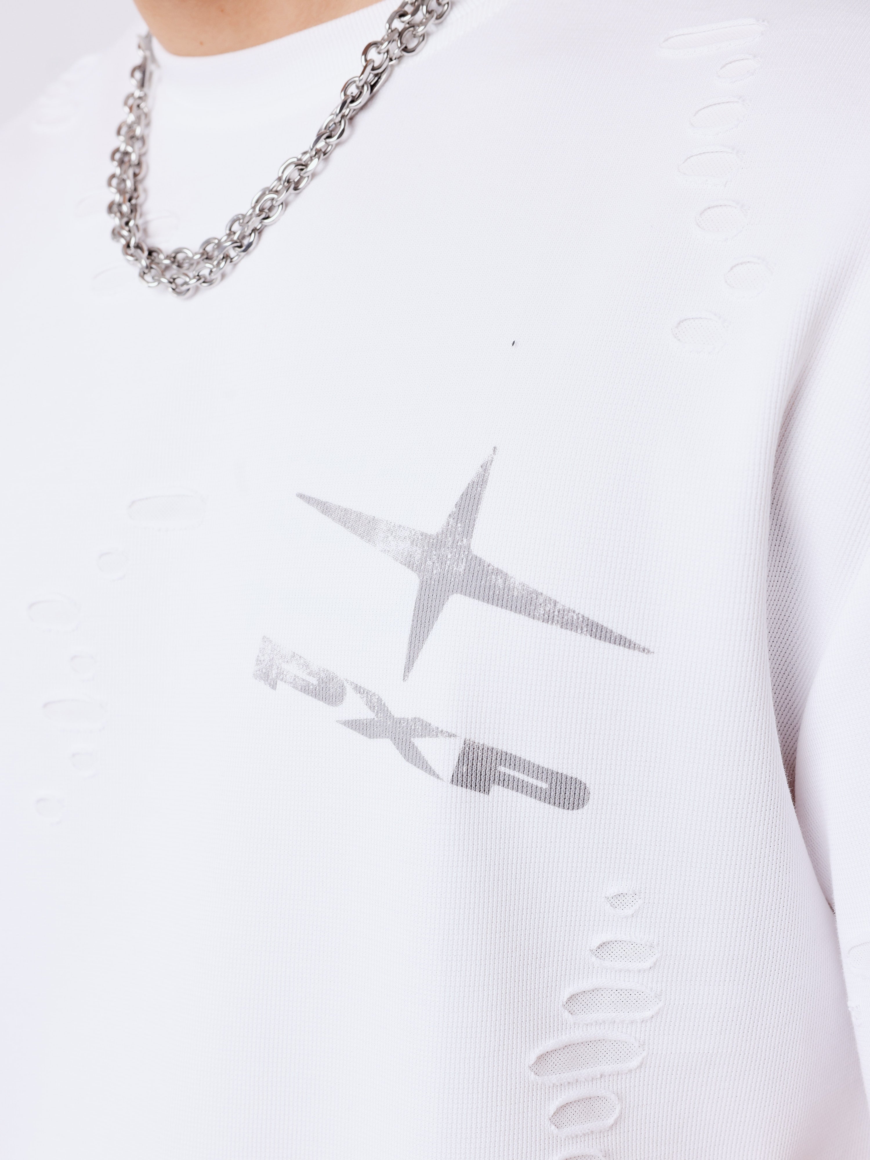 Camiseta com efeito texturizado-4