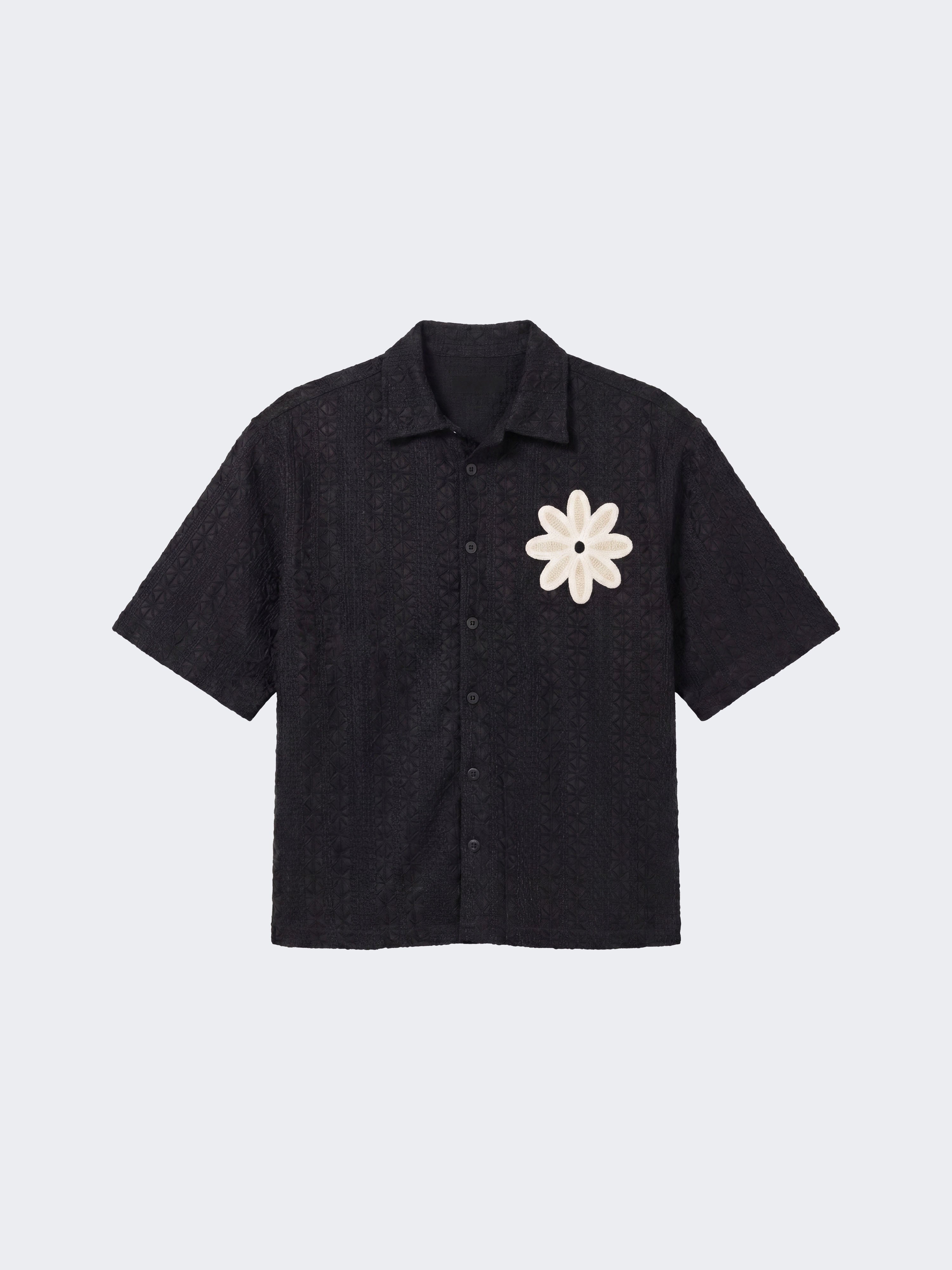 Chemise brodée ajourée avec fleur-6