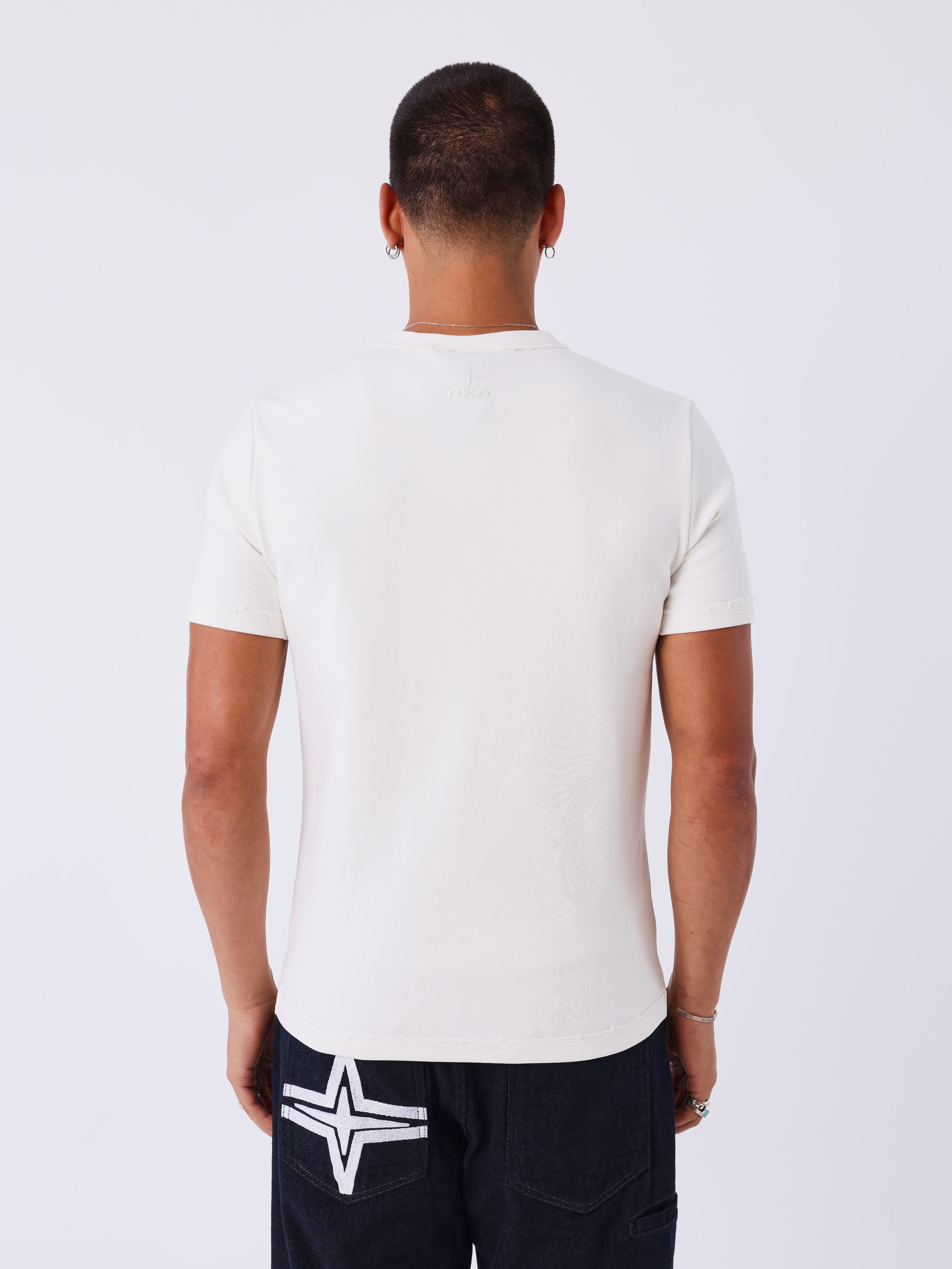 Short sleeve destroy T-shirt-2