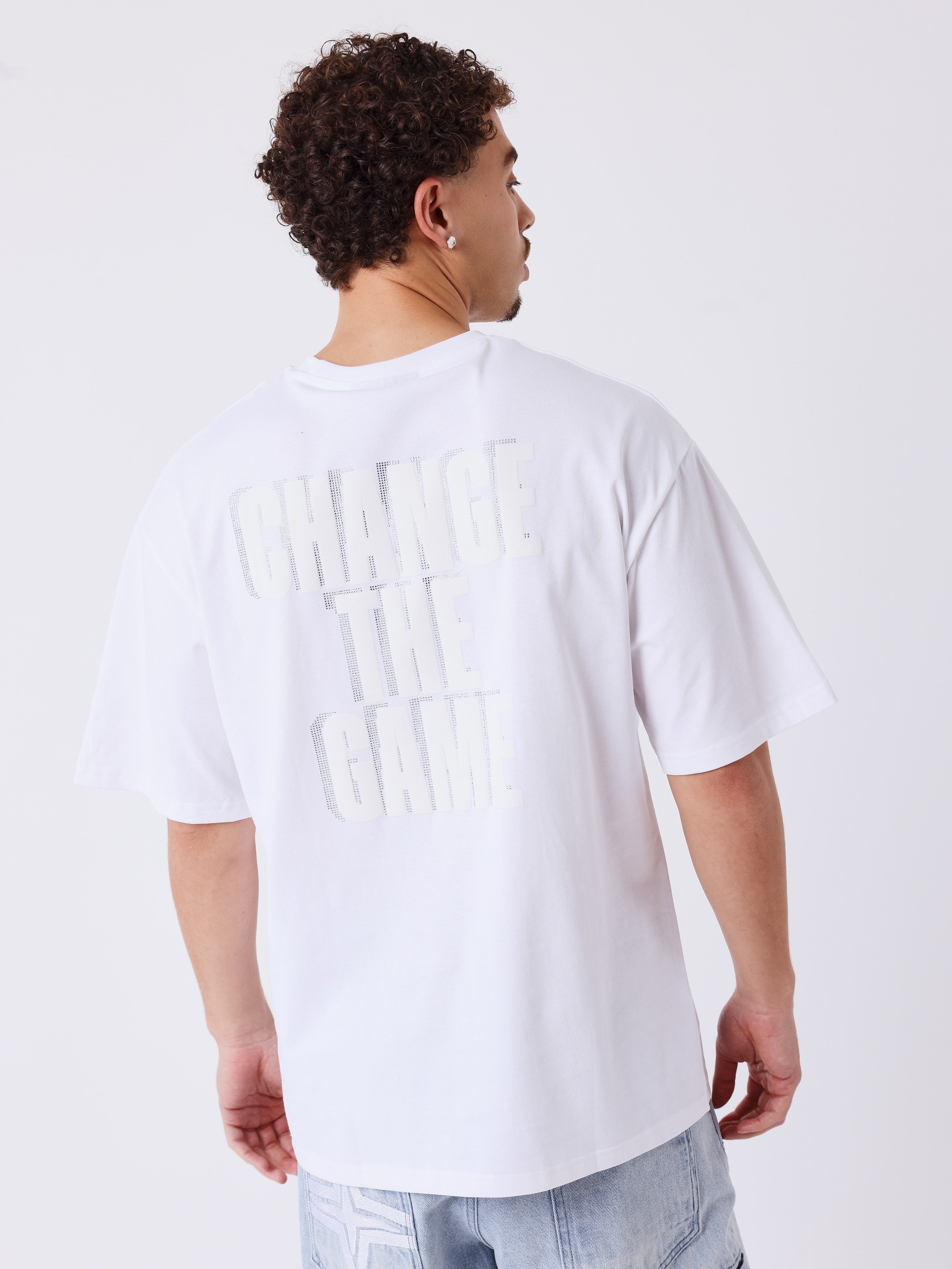 Camiseta de manga corta con strass-2