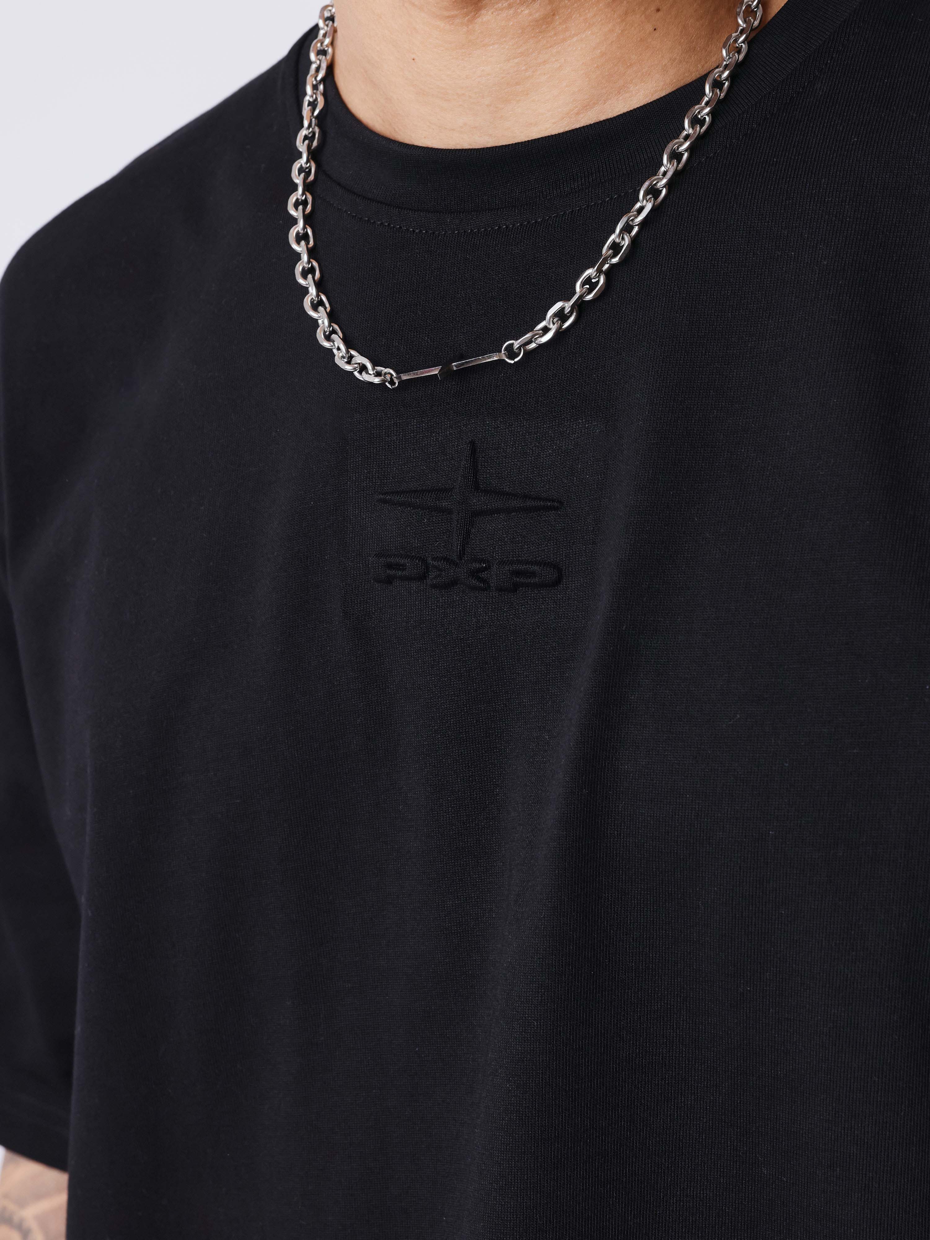 T-shirt à motif embossé-4
