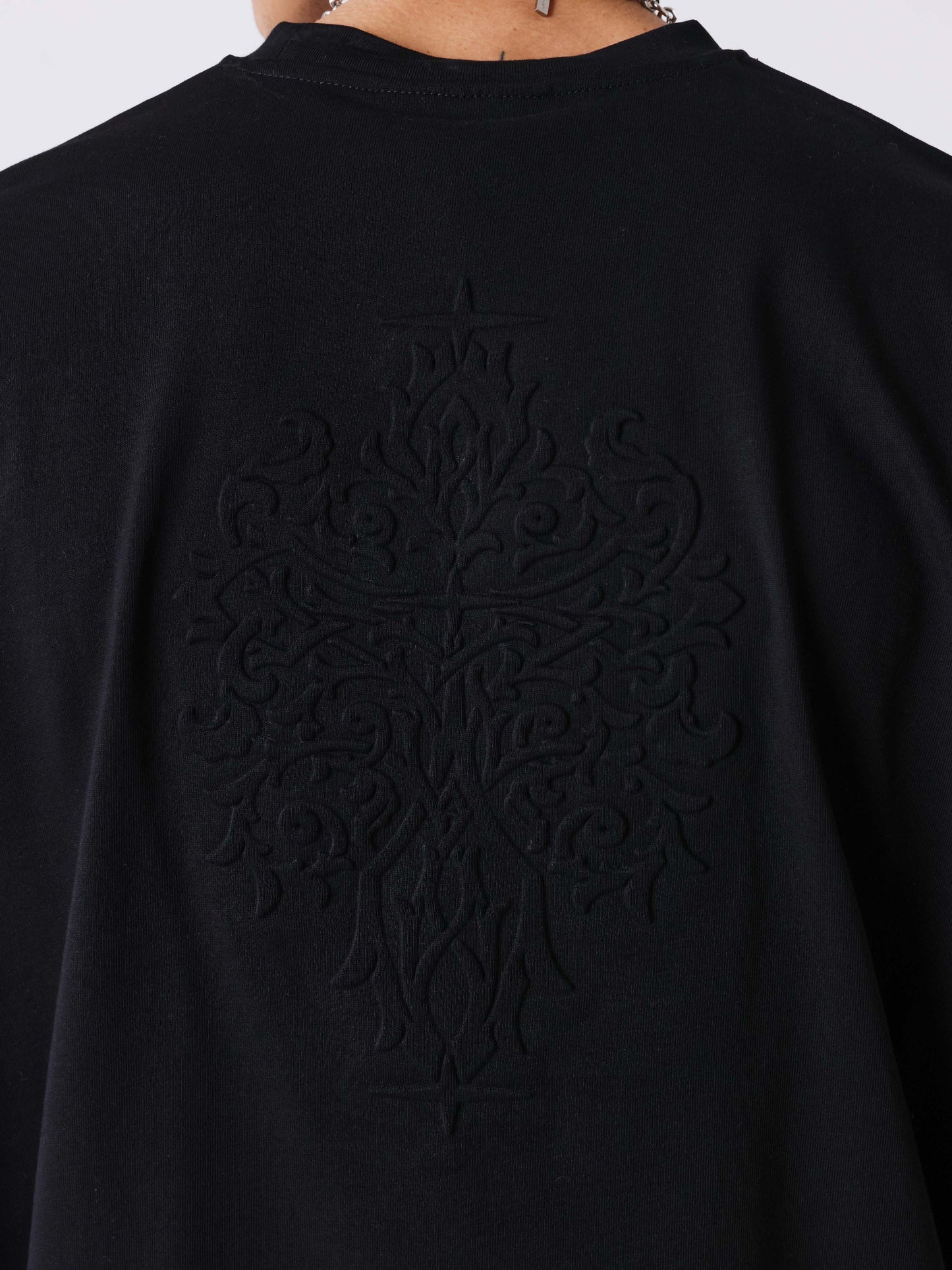 T-shirt à motif embossé