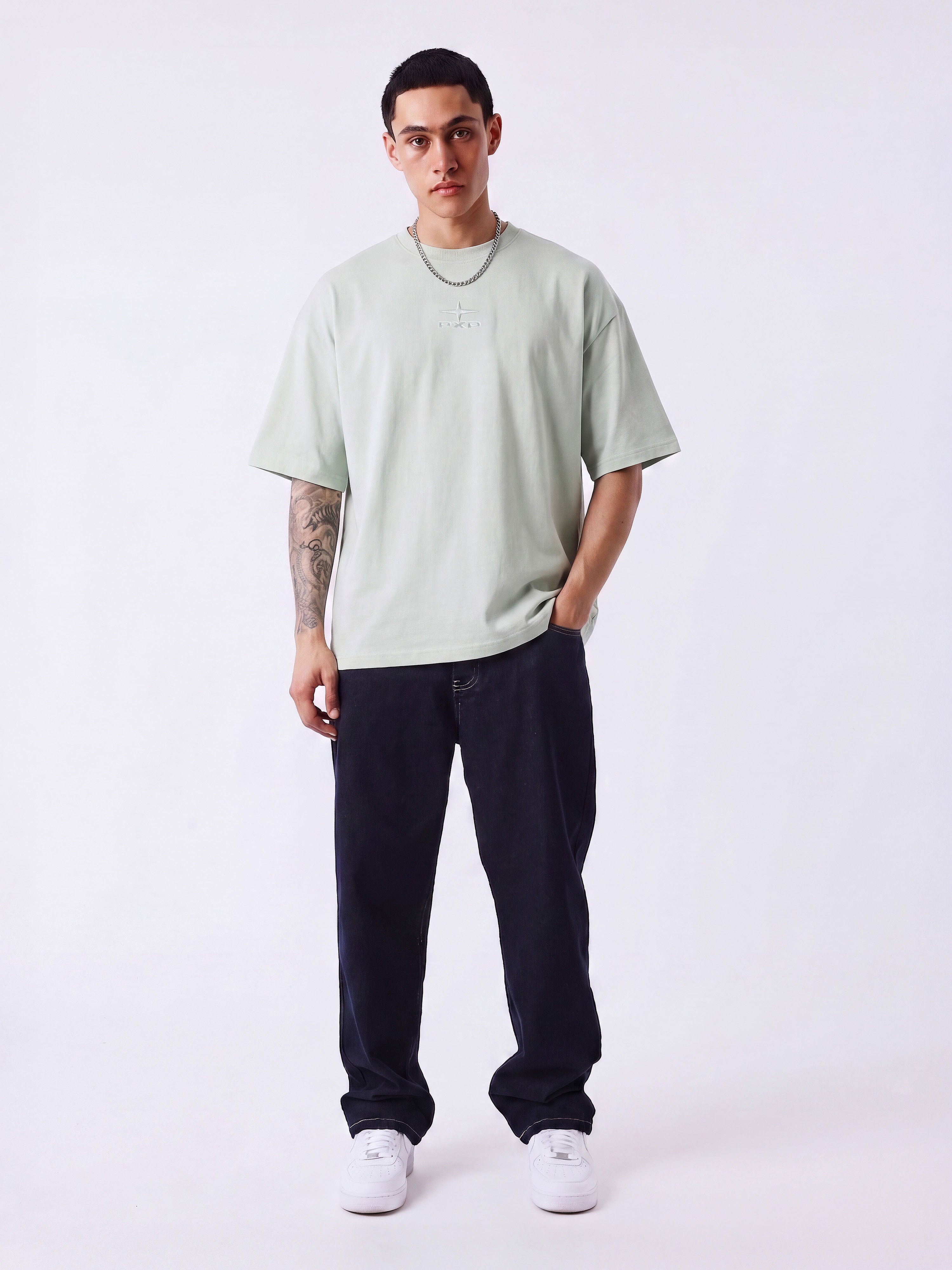 Camiseta com padrão em relevo-5