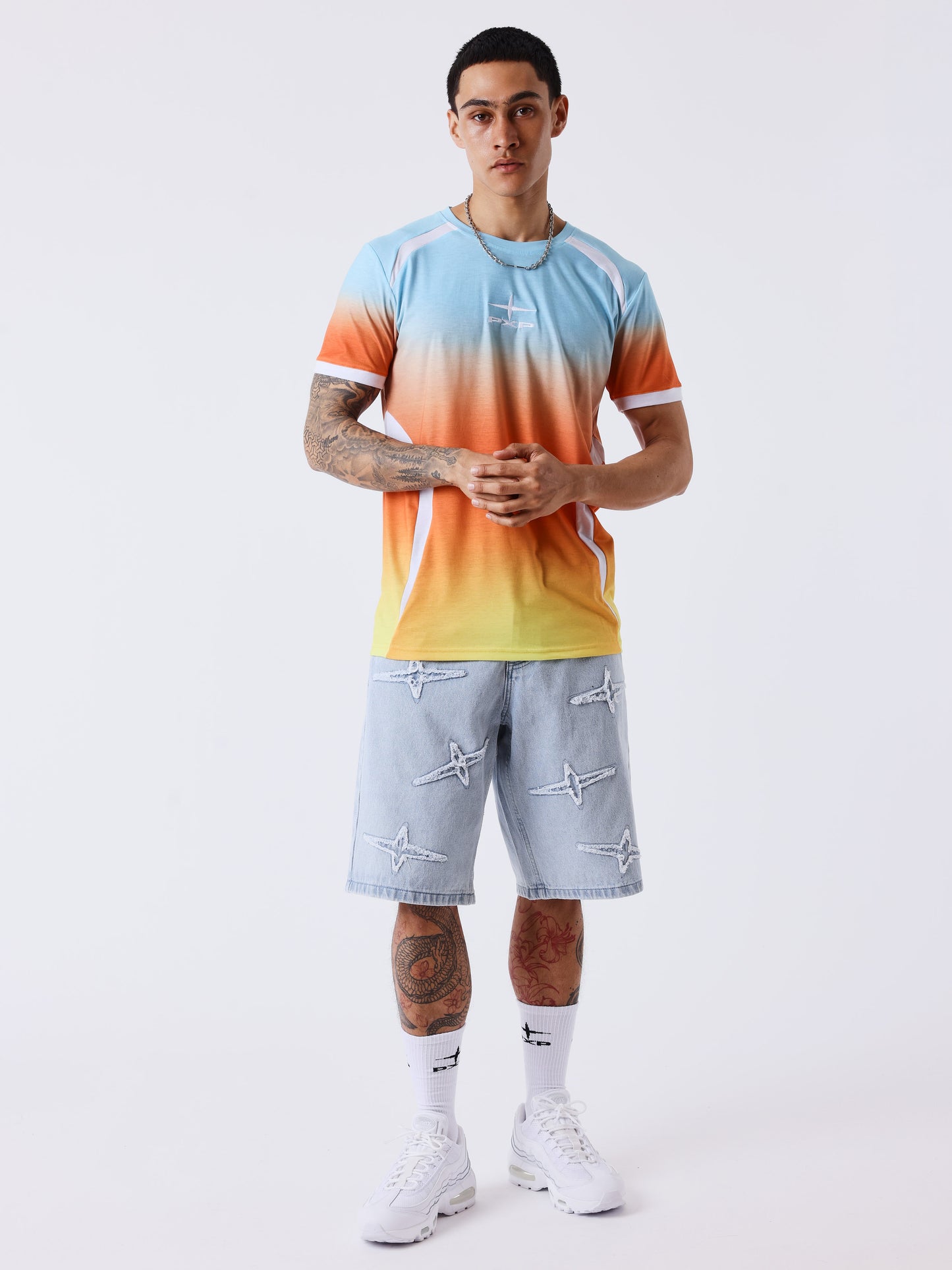 T-shirt manches courtes dégradé