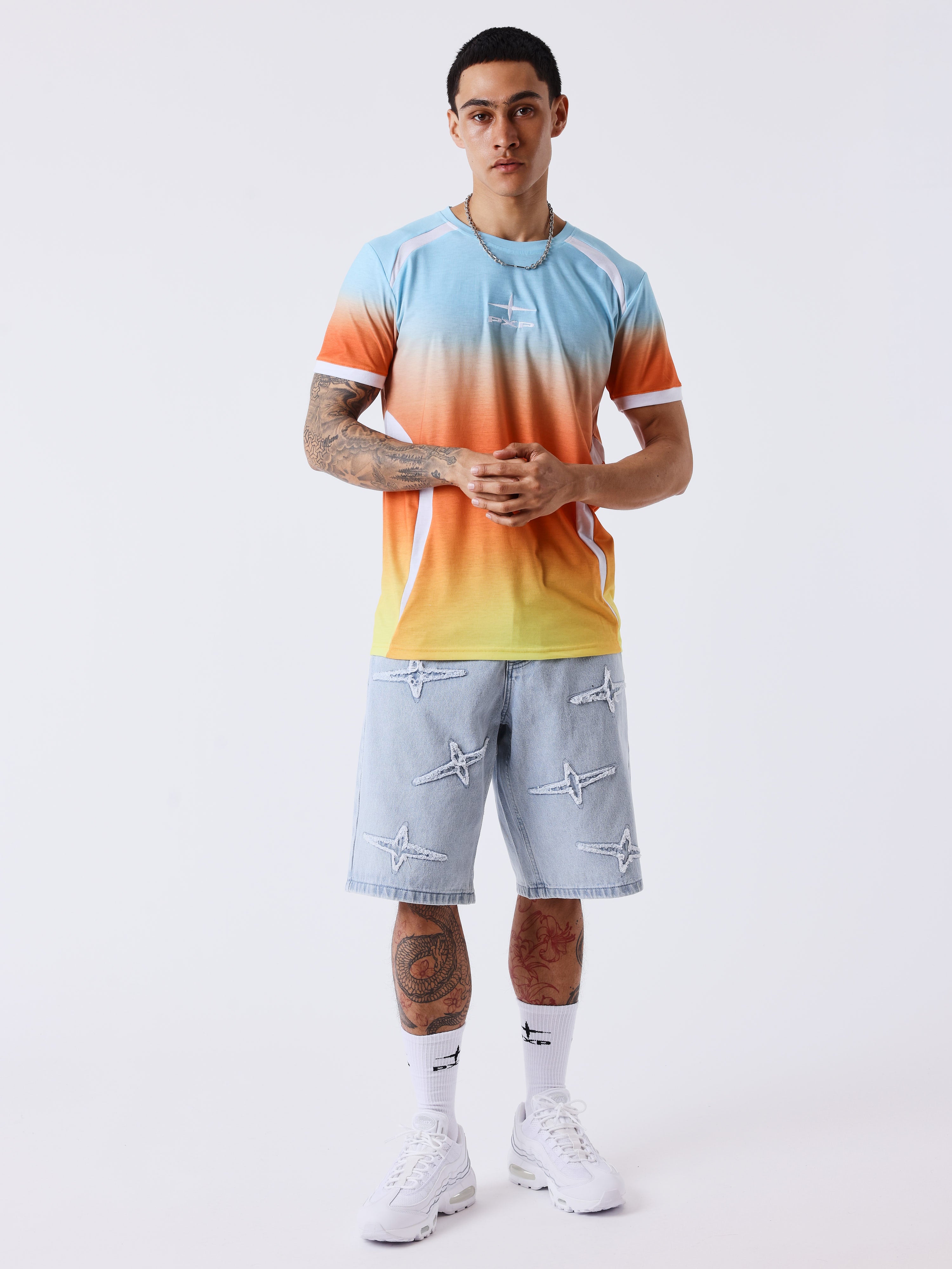 T-shirt manches courtes dégradé
