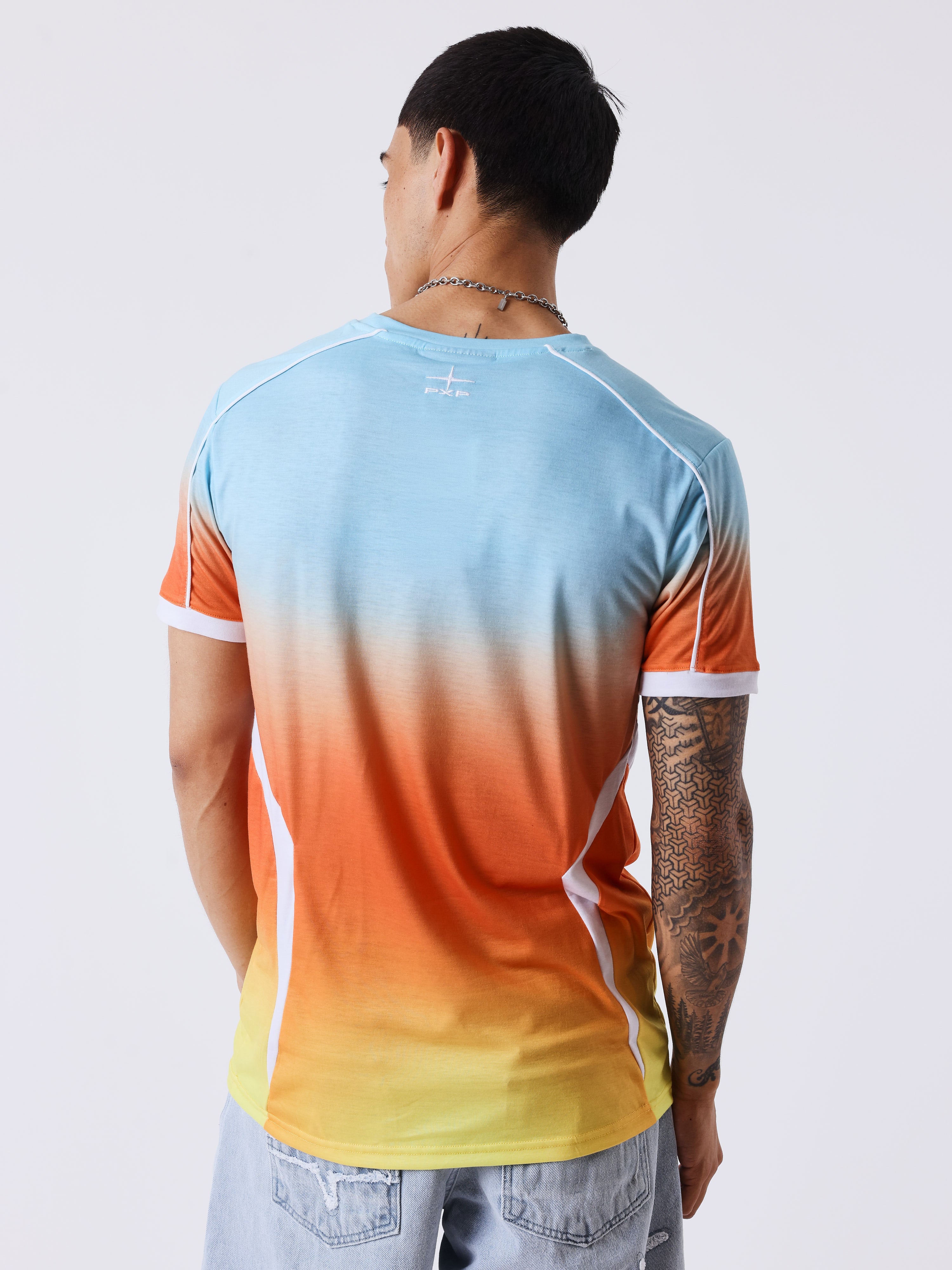 T-shirt manches courtes dégradé