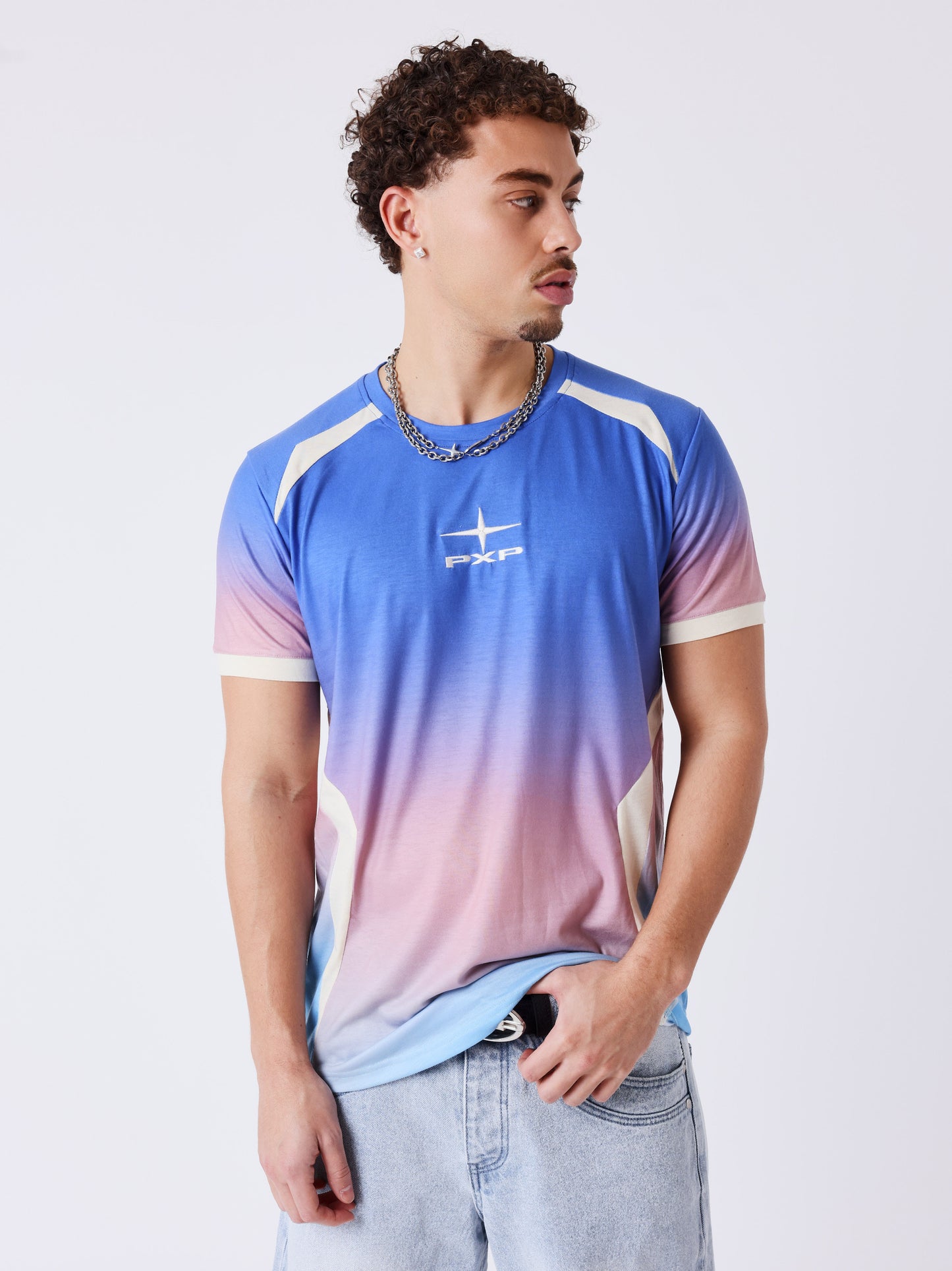 T-shirt z krótkim rękawem w kolorze gradientowym