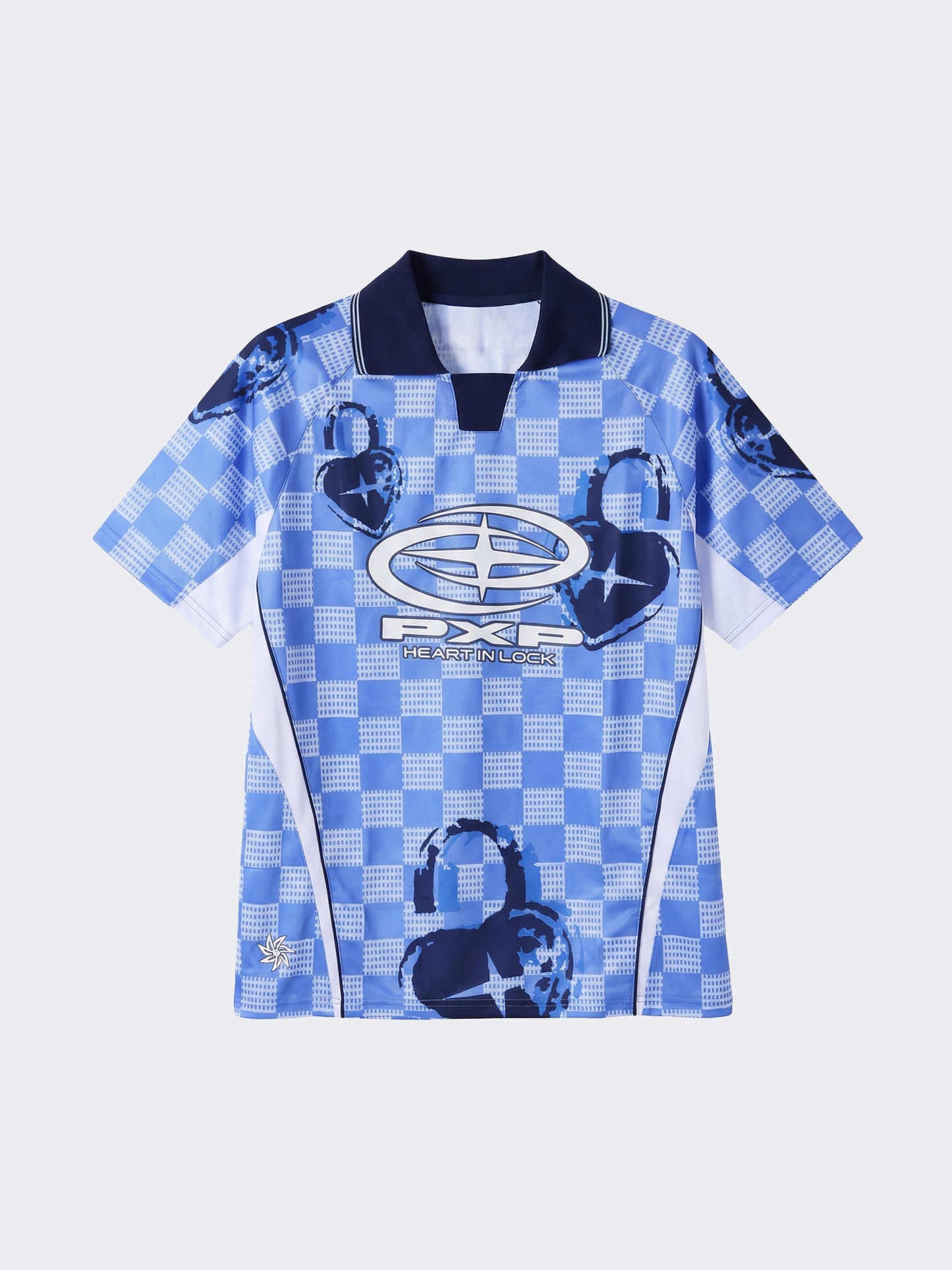 Maillot manches courtes à col polo Love story