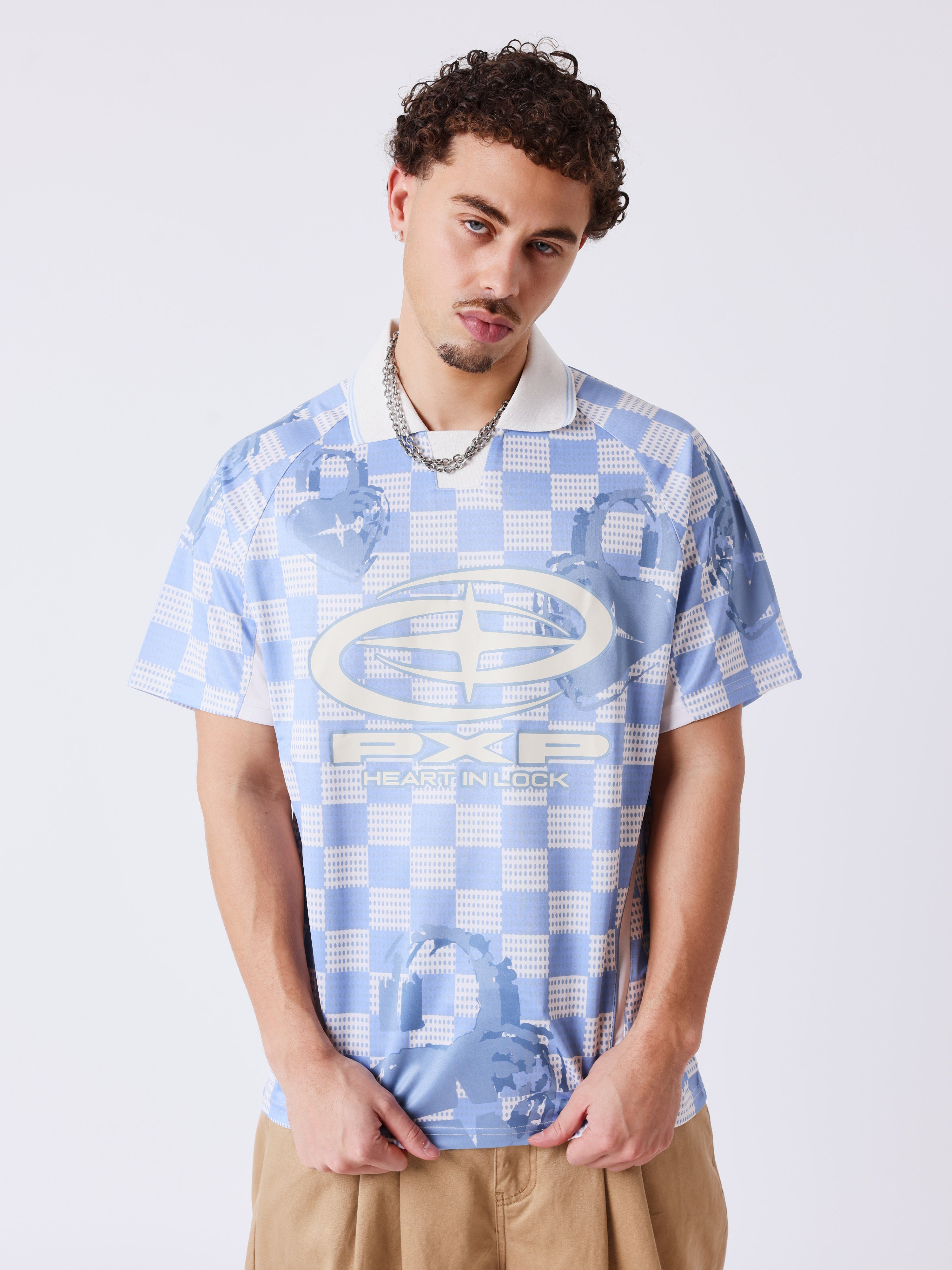 Maillot manches courtes à col polo Love story-1