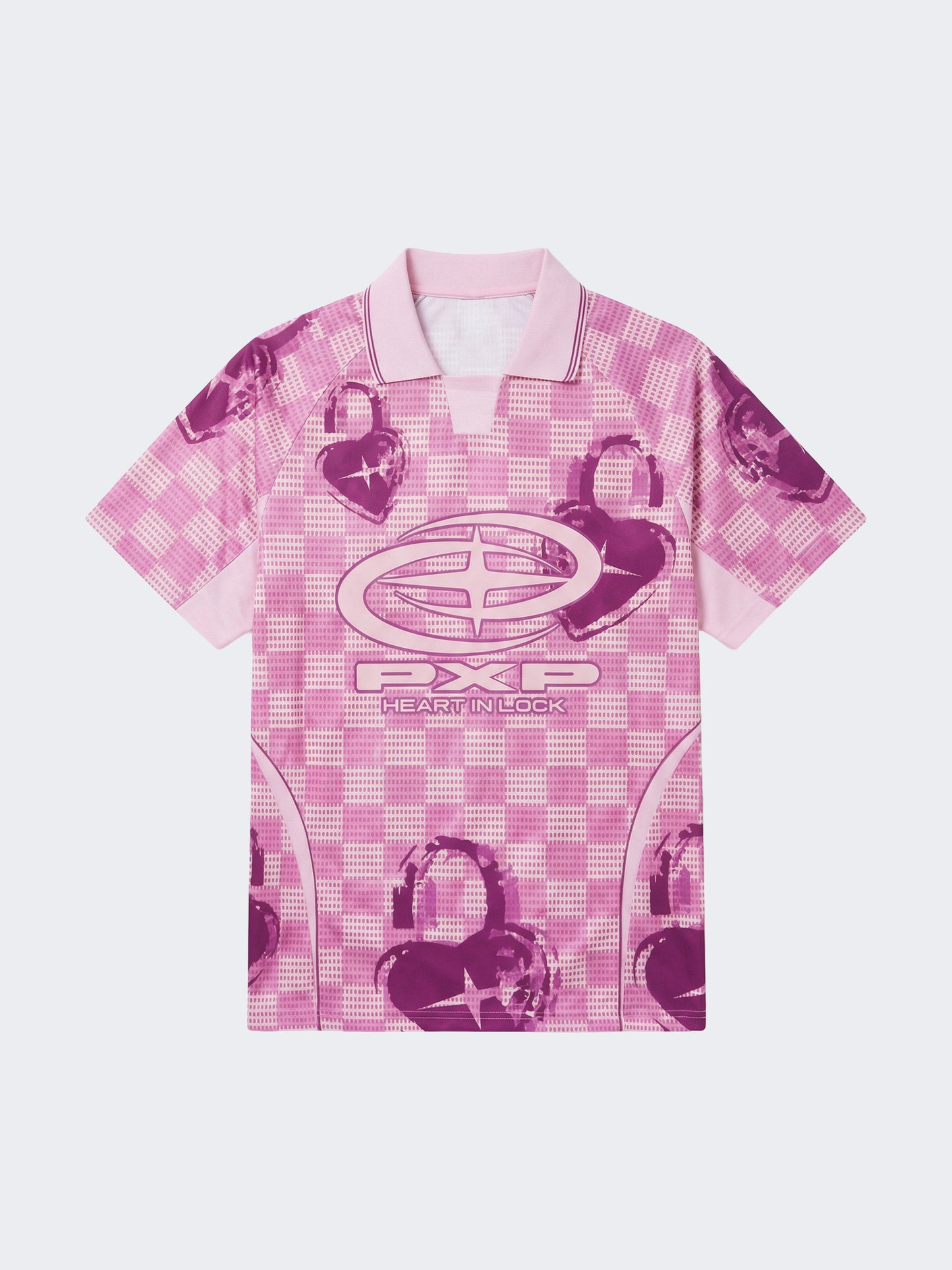 Maillot manches courtes à col polo Love story