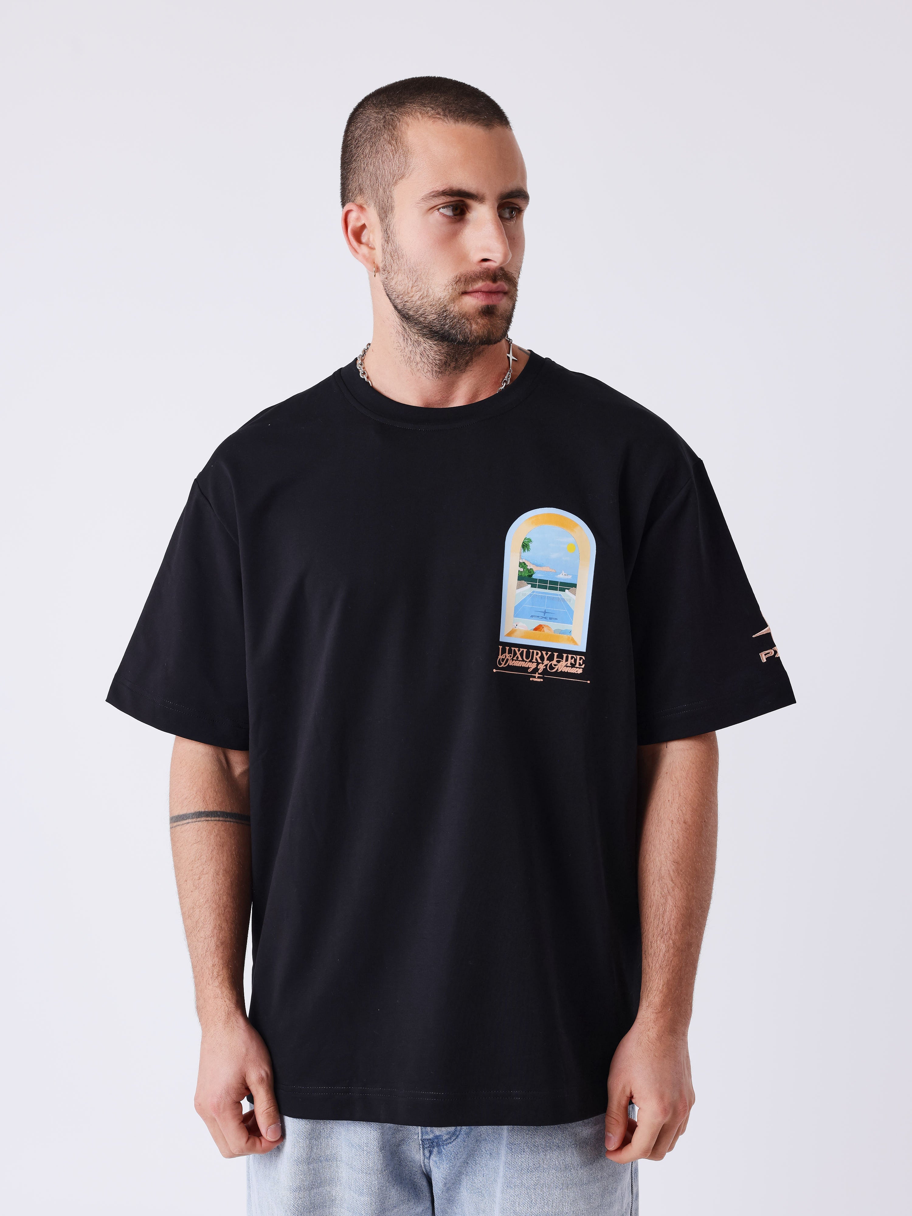 Camiseta de manga corta Monaco Illustration-1