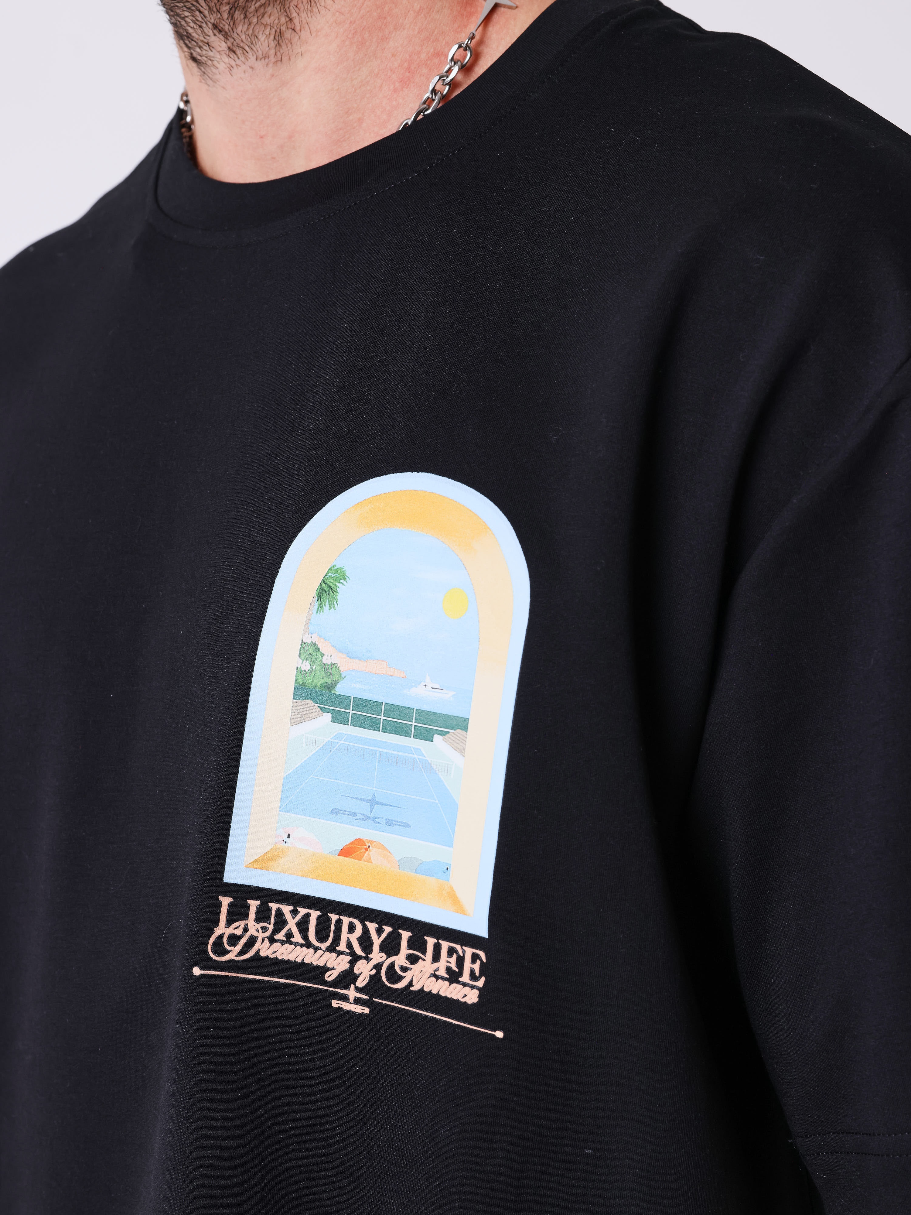 Camiseta de manga corta Monaco Illustration-3