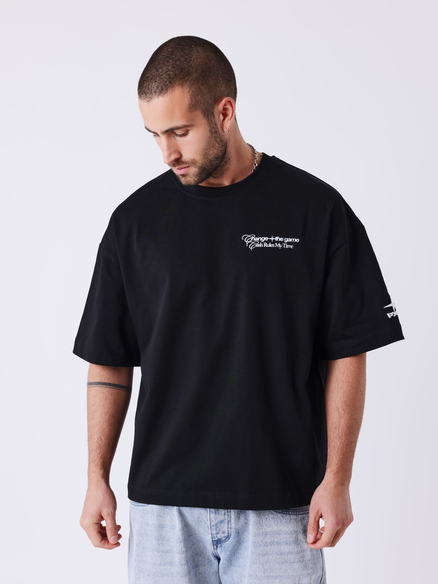 Tricou imprimat Cash Rules My Time
