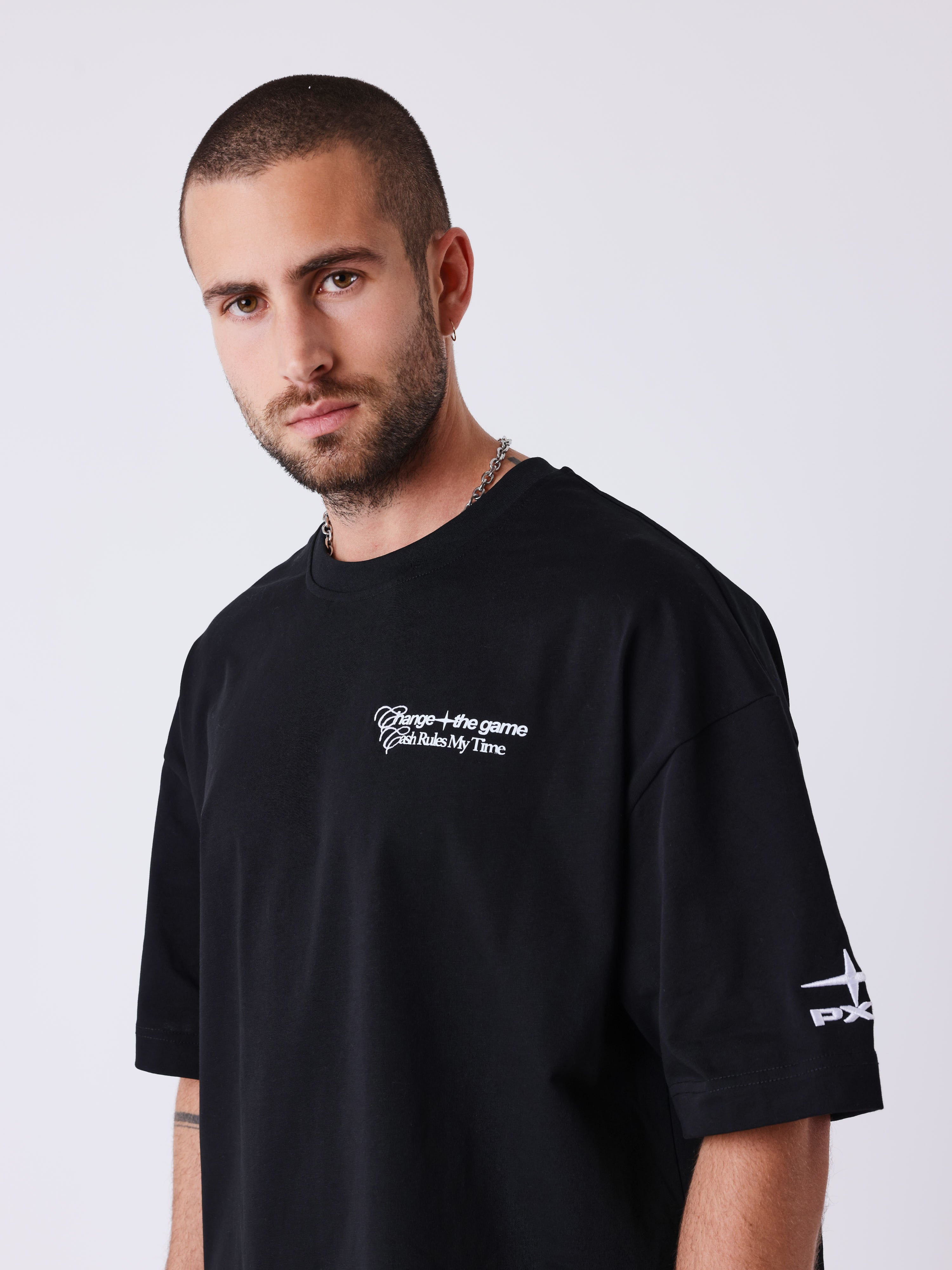 Tricou imprimat Cash Rules My Time-3