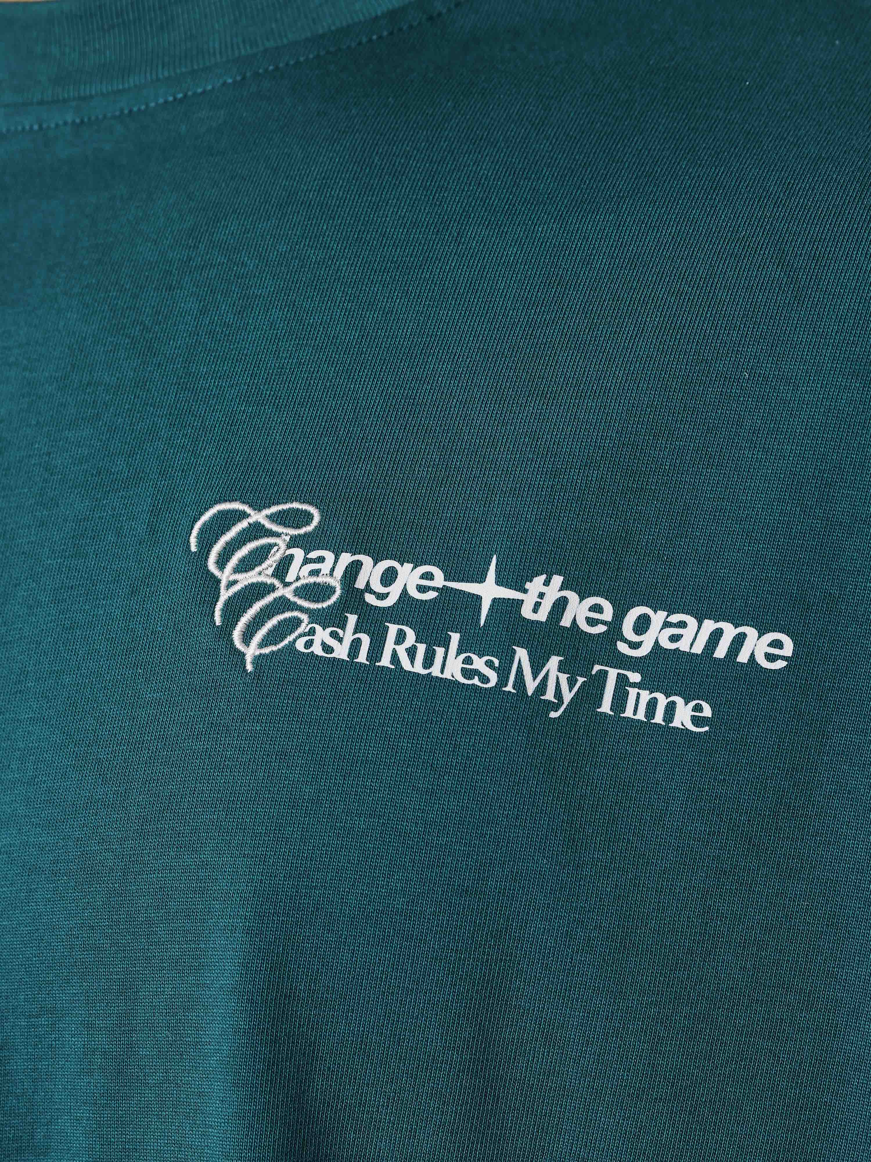 T-shirt imprimé Cash Rules My Time-2