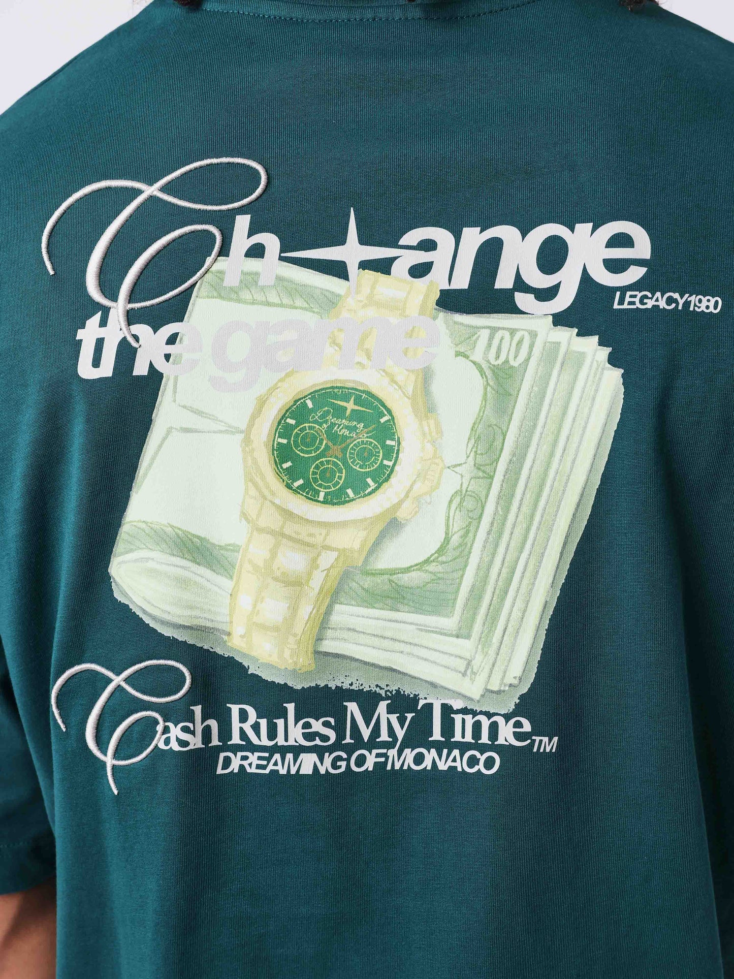T-shirt imprimé Cash Rules My Time