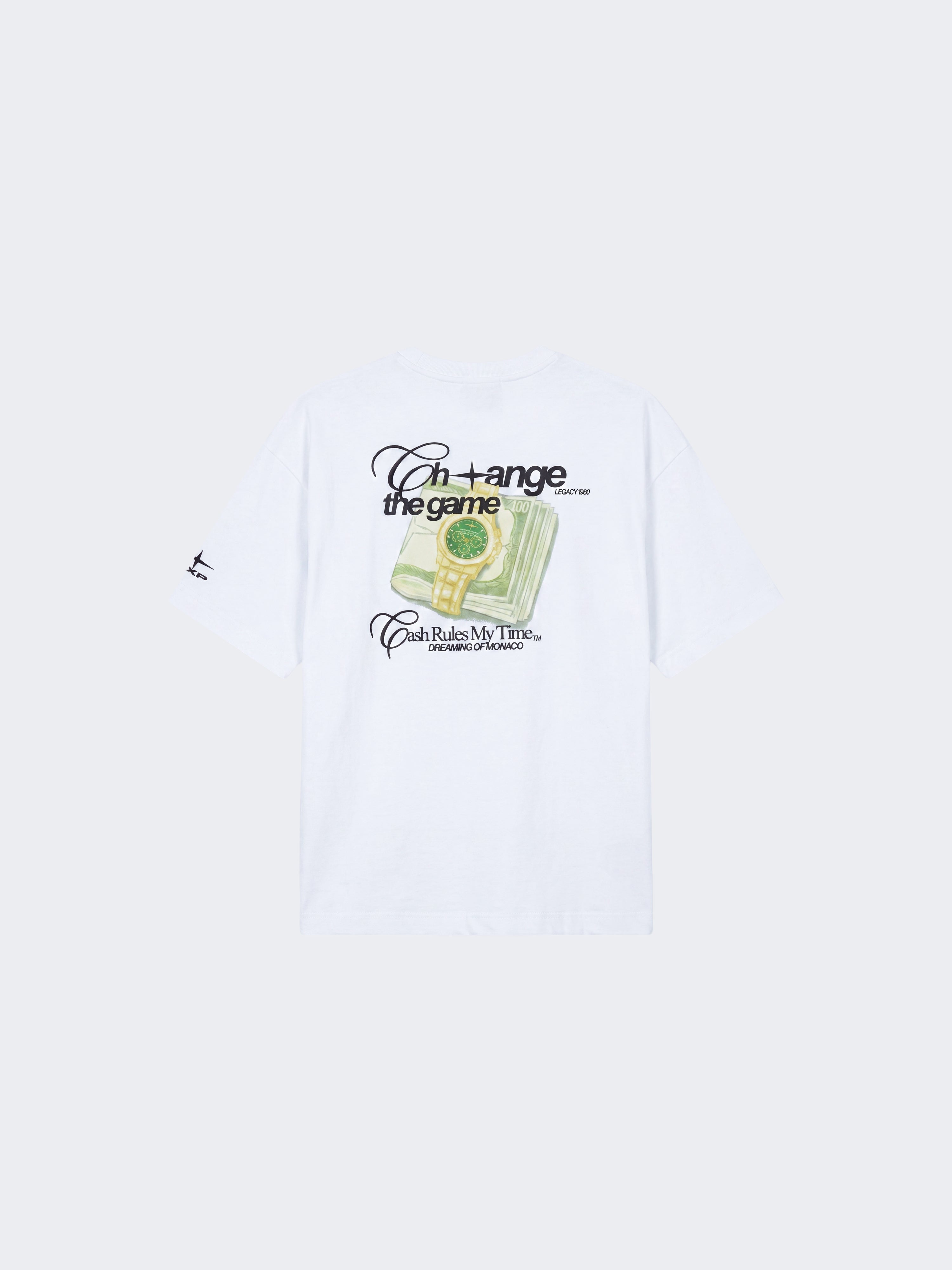 T-shirt imprimé Cash Rules My Time-7