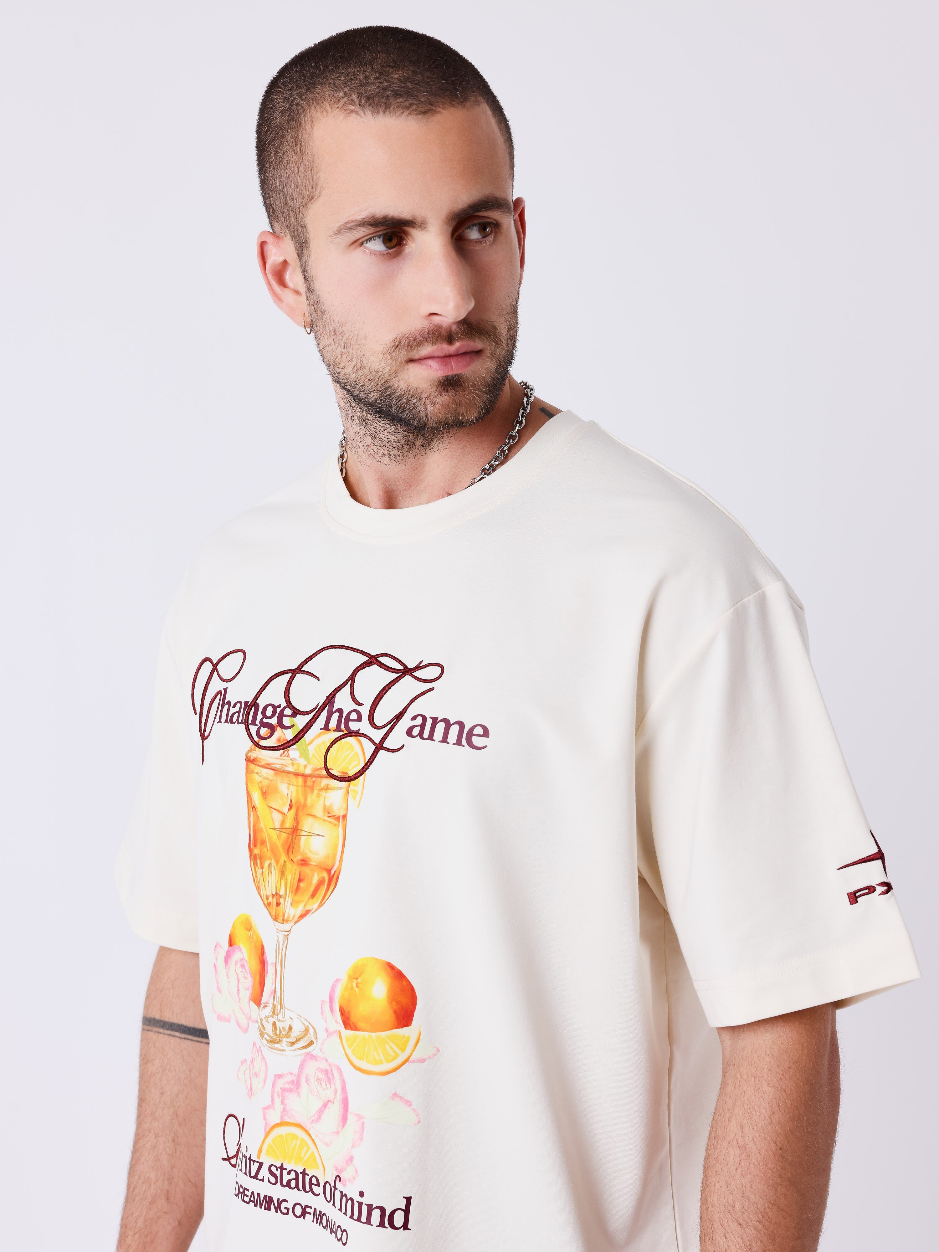 Spritz Monaco tryckt T-shirt-3