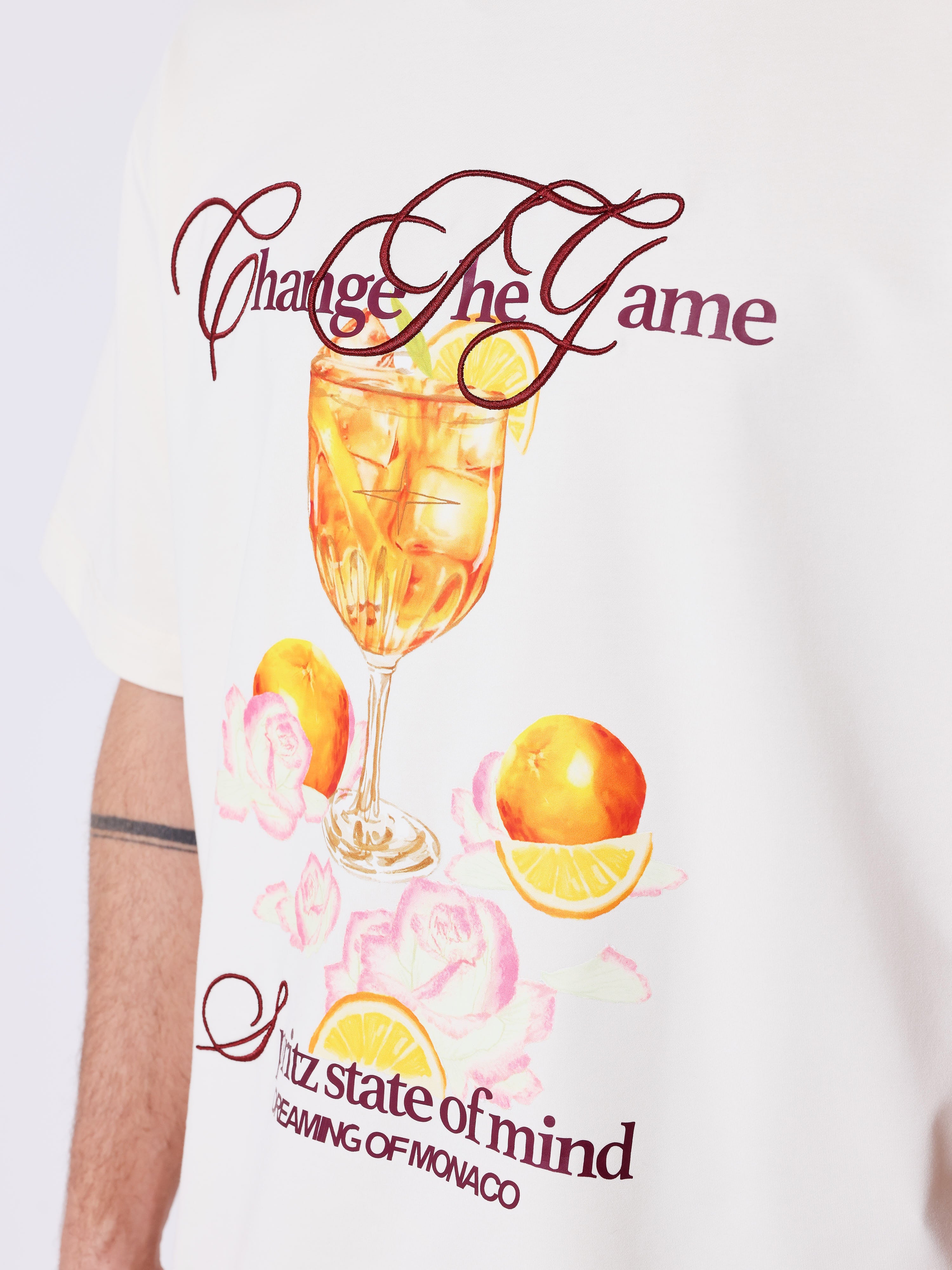 Spritz Monaco tryckt T-shirt-4
