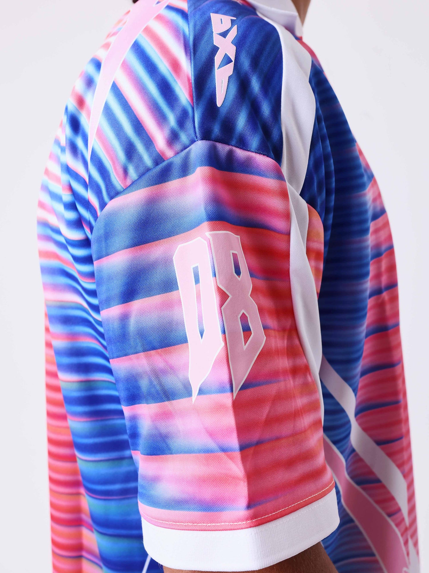 Camisola estampada com gola polo