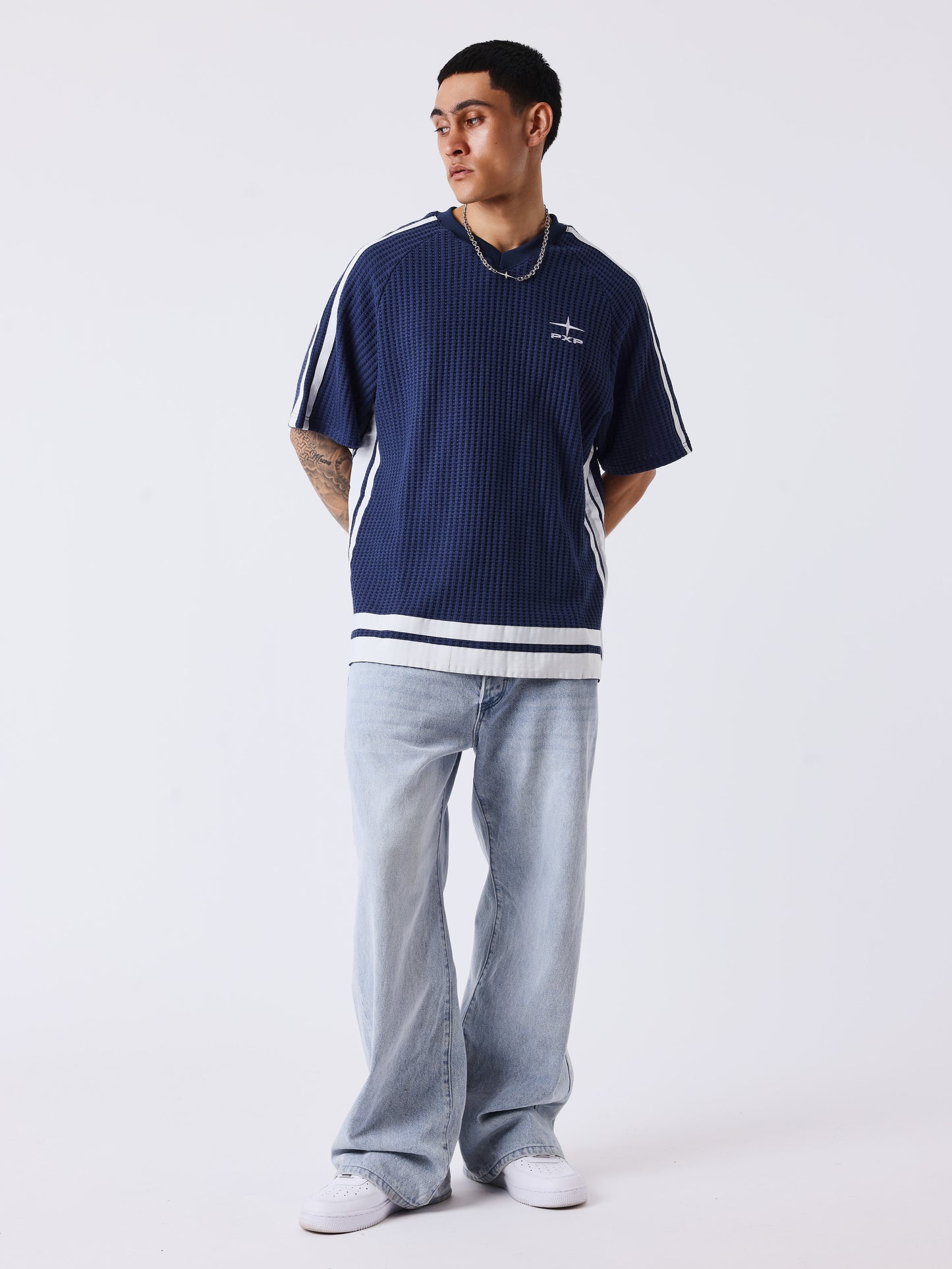 T-shirt en maille à col V